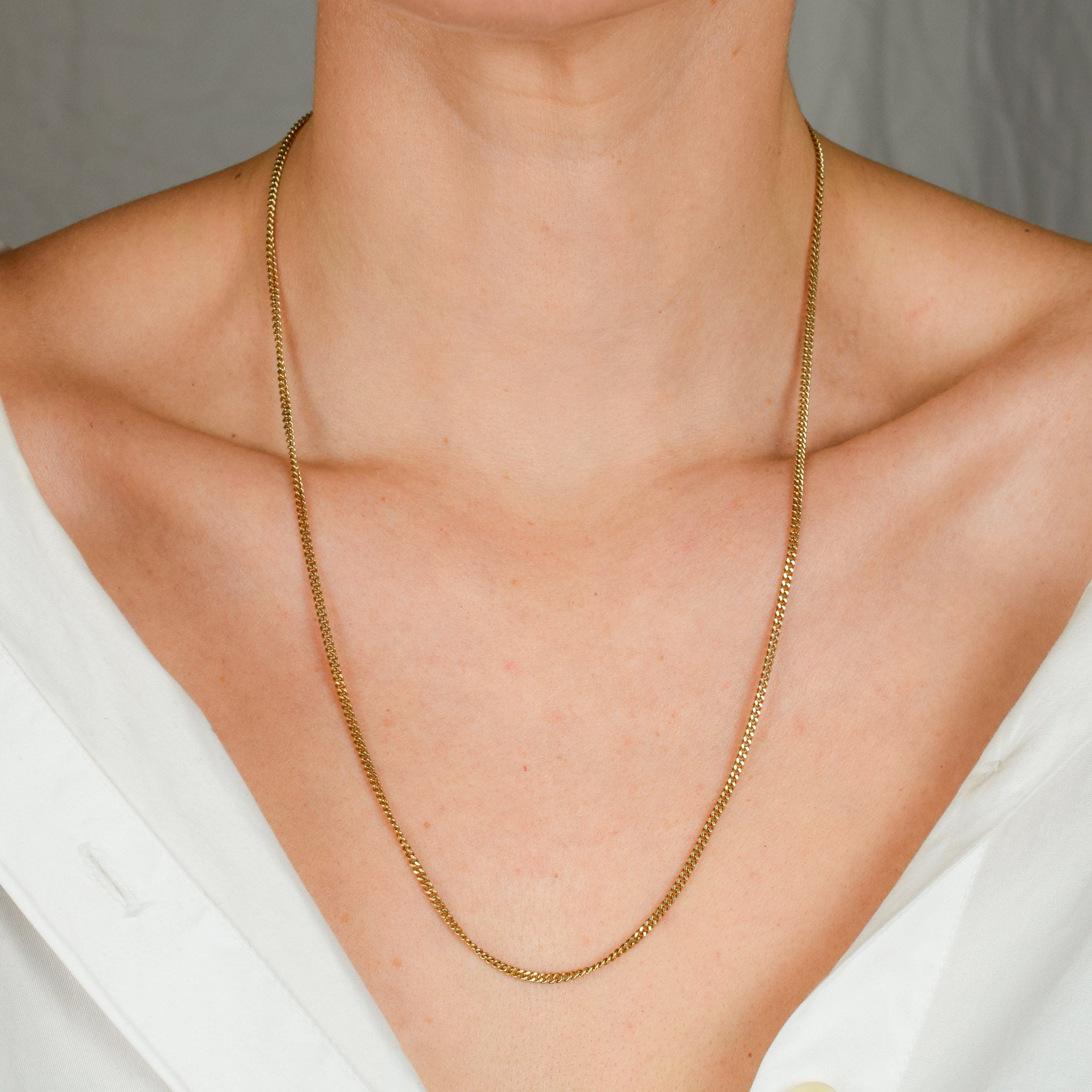 22.5" Curb Chain Necklace