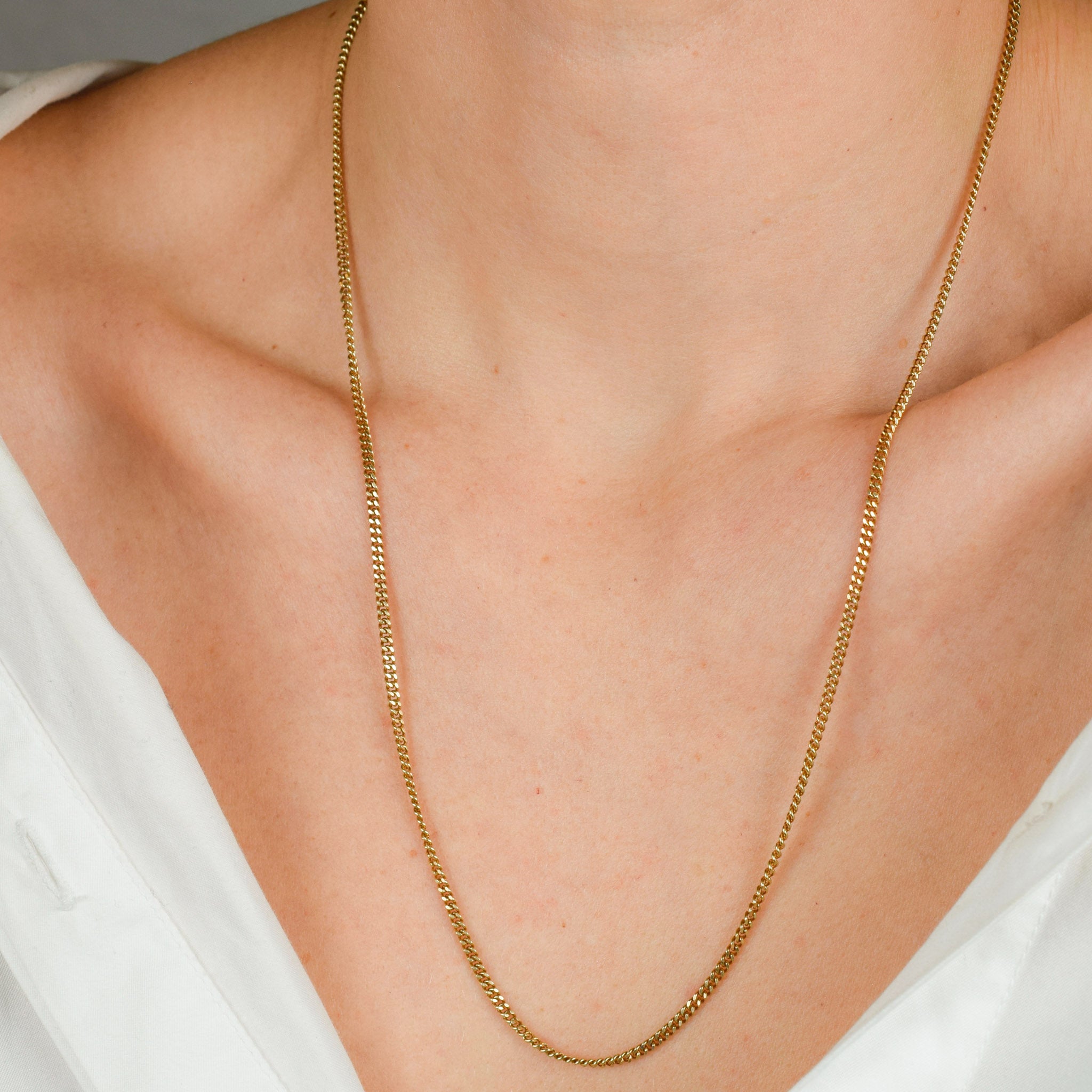 22.5" Curb Chain Necklace