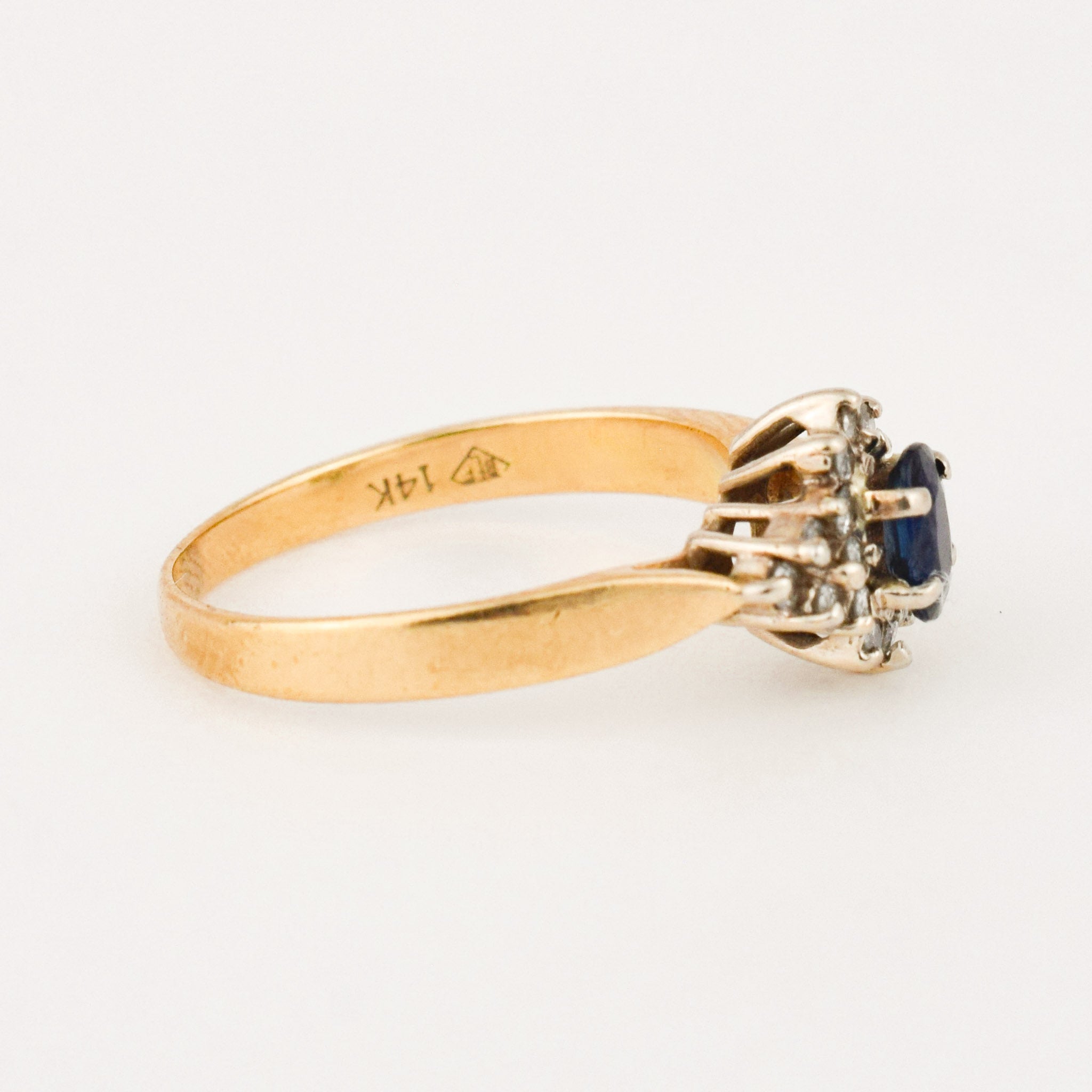 vintage sapphire and diamond ring