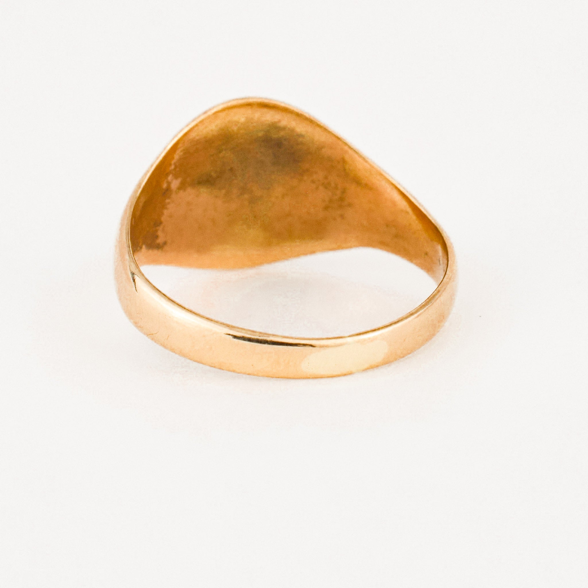 vintage gold 's' signet ring