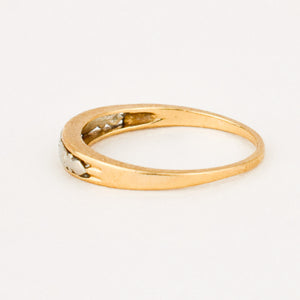 antique two toned wedding band