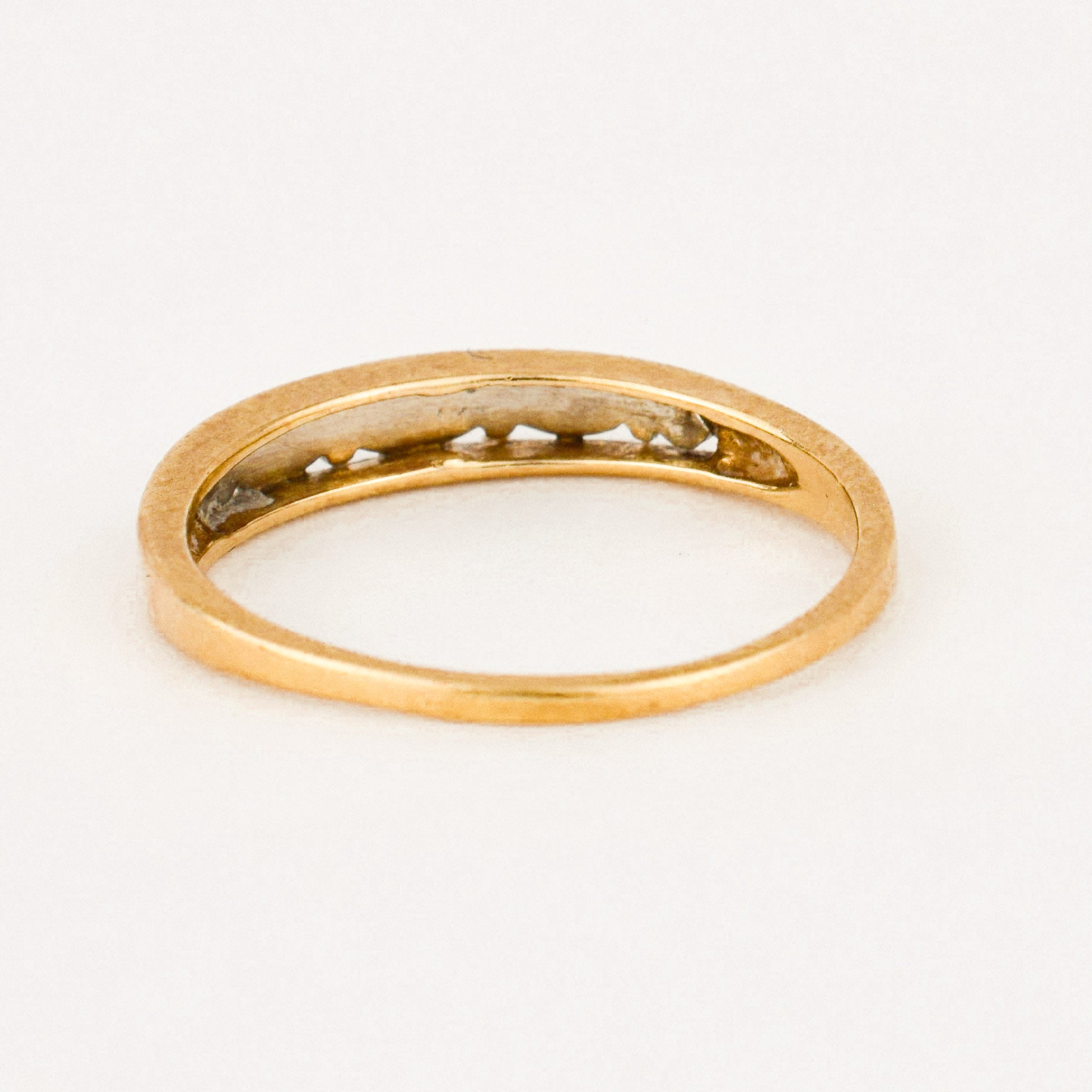 antique two toned wedding band