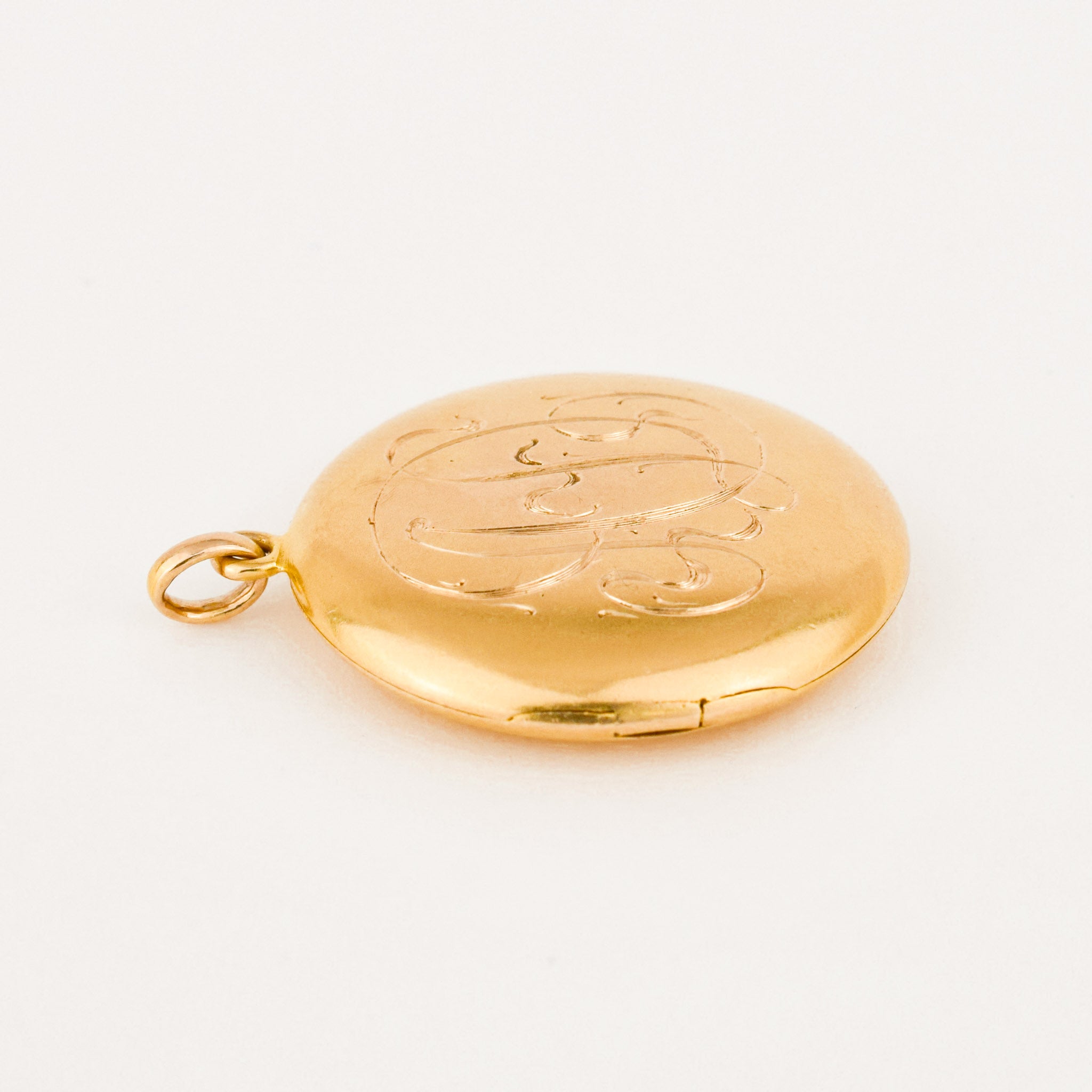antique 'AD' gold locket