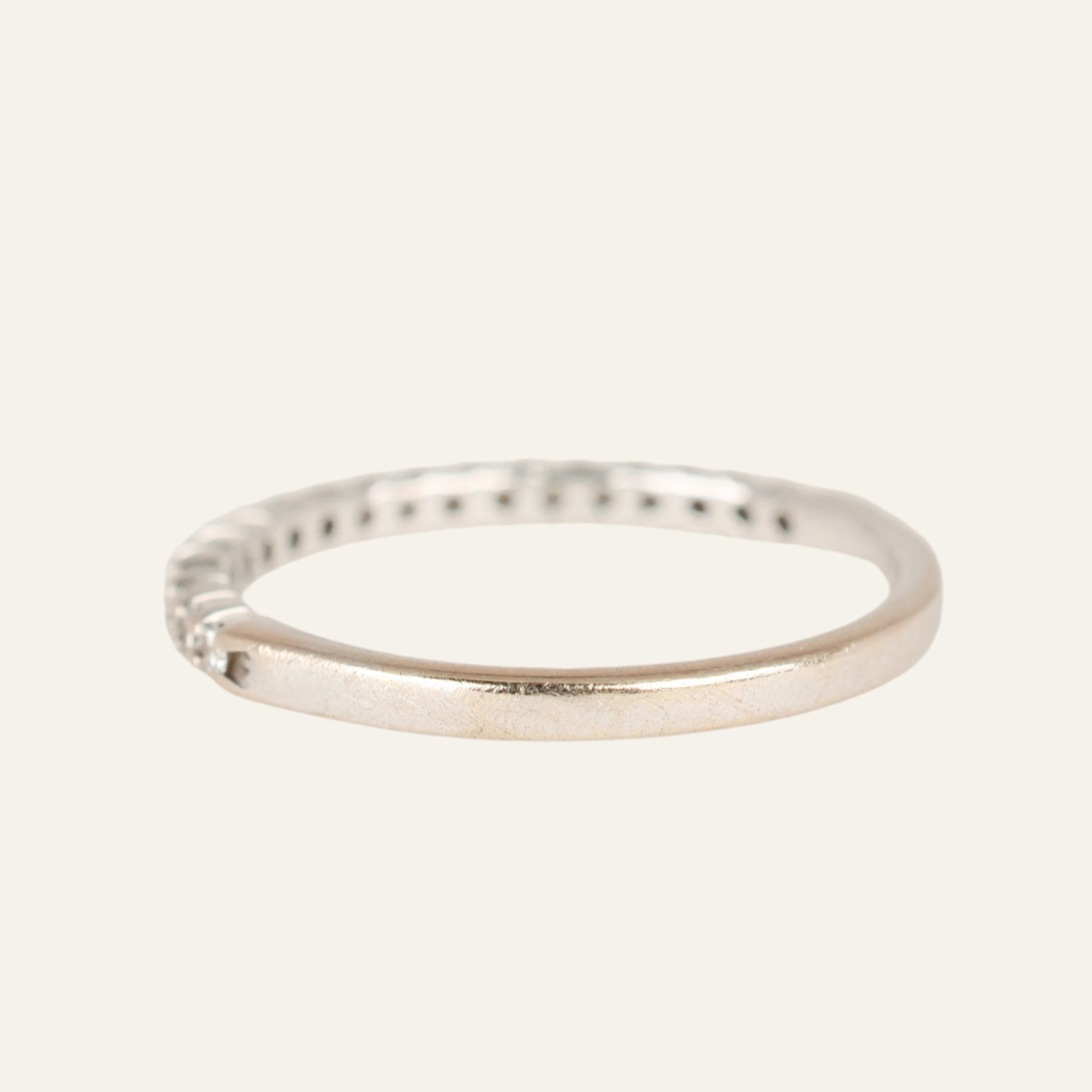 White Gold Diamond Half Eternity Band
