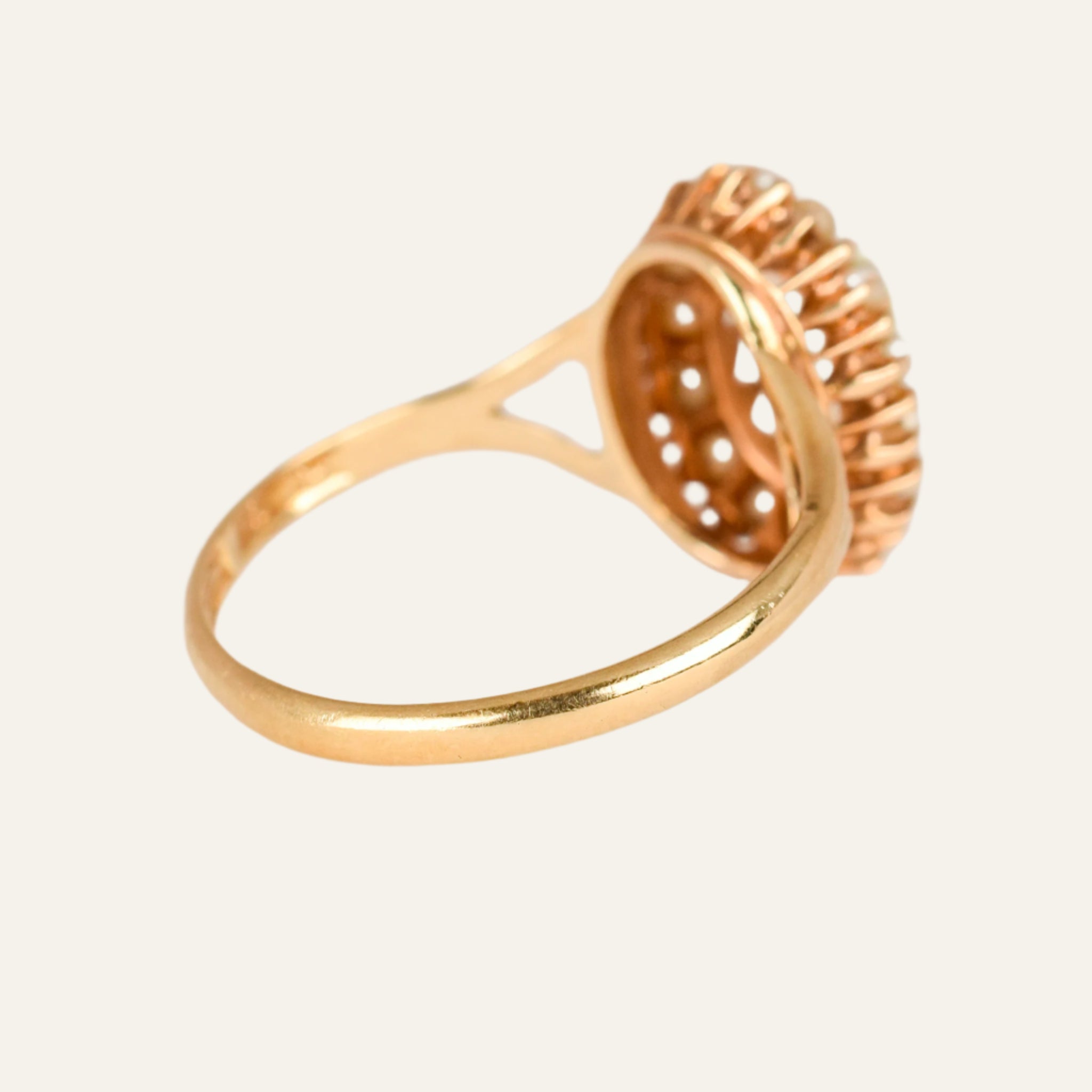 Opal and Seed Pearl Ring