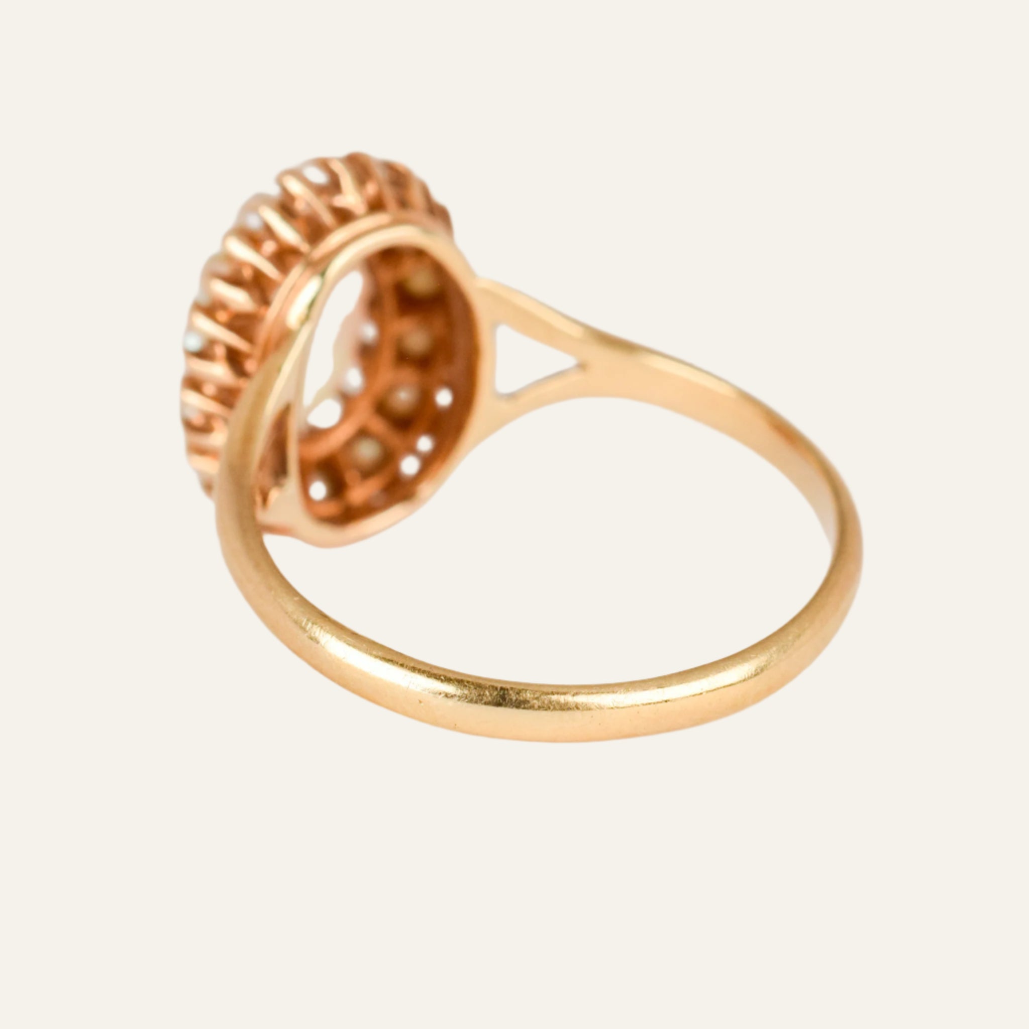 Opal and Seed Pearl Ring