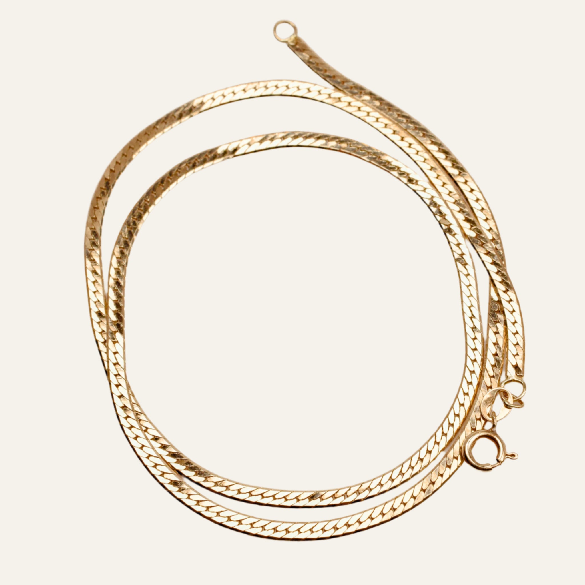 17" Dainty Herringbone Necklace