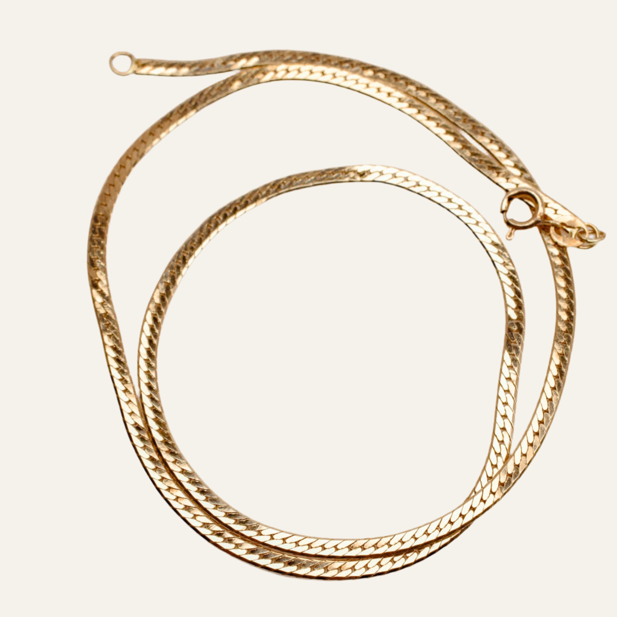17" Dainty Herringbone Necklace