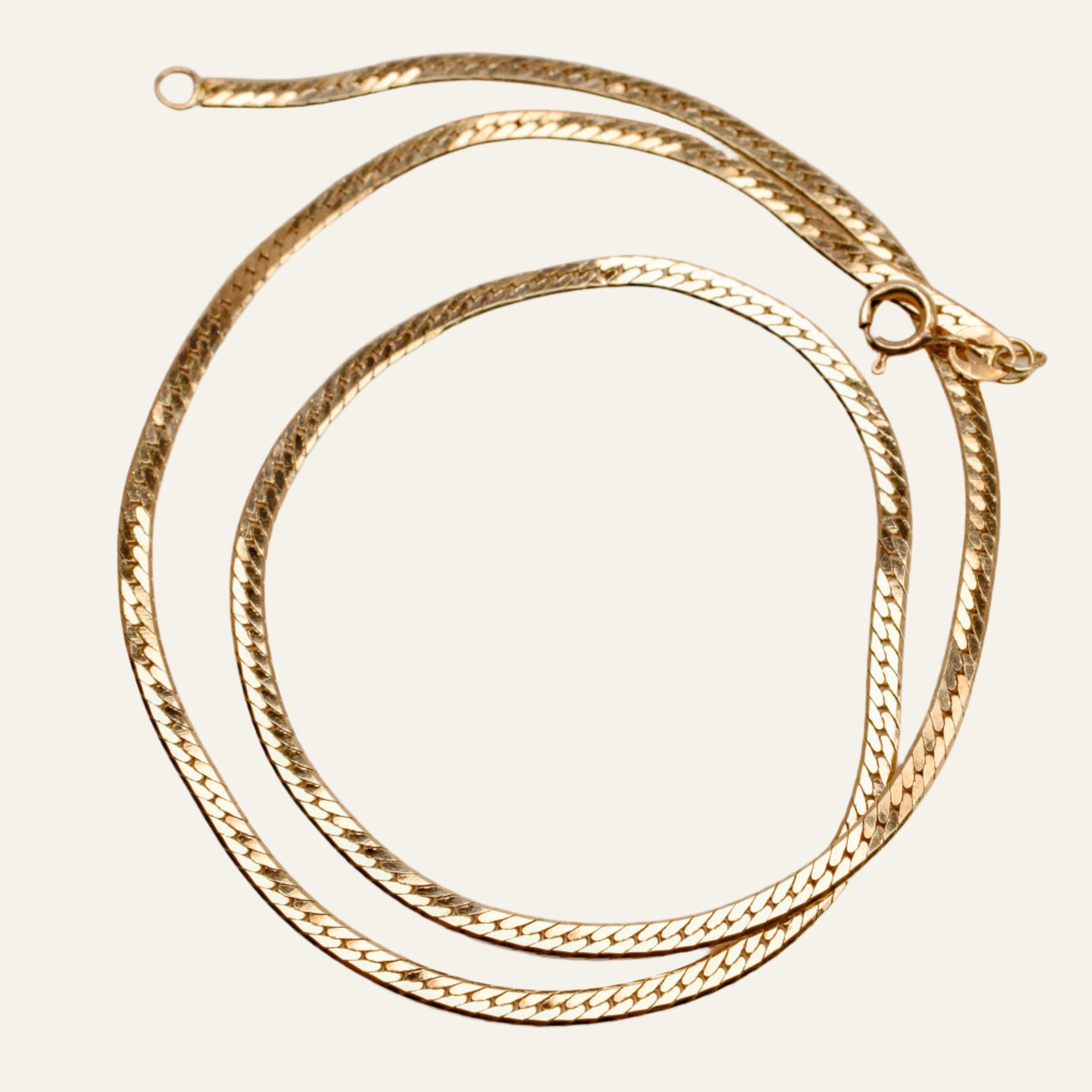 17" Dainty Herringbone Necklace