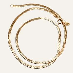 17" Dainty Herringbone Necklace