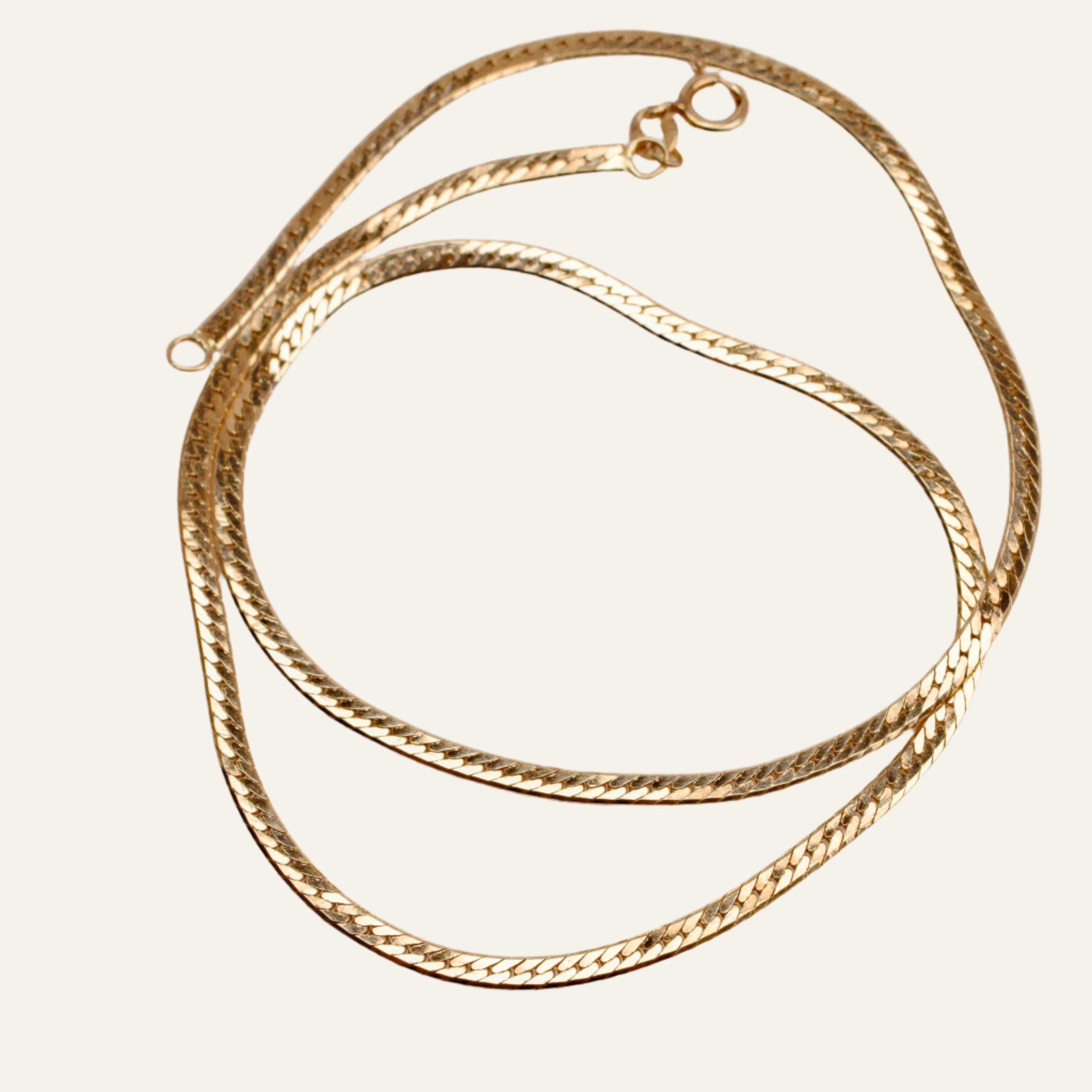 17" Dainty Herringbone Necklace