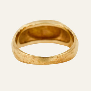 Graduated Step Blank Gold Signet