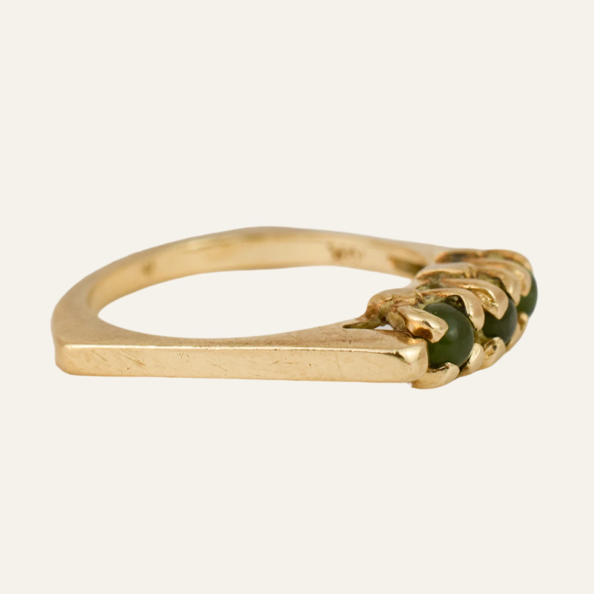 Jade Trilogy Ring