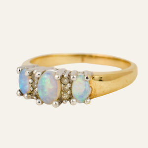 Opal Trilogy Ring