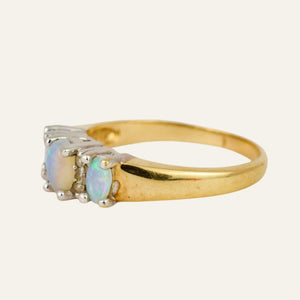 Opal Trilogy Ring