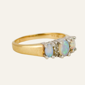 Opal Trilogy Ring