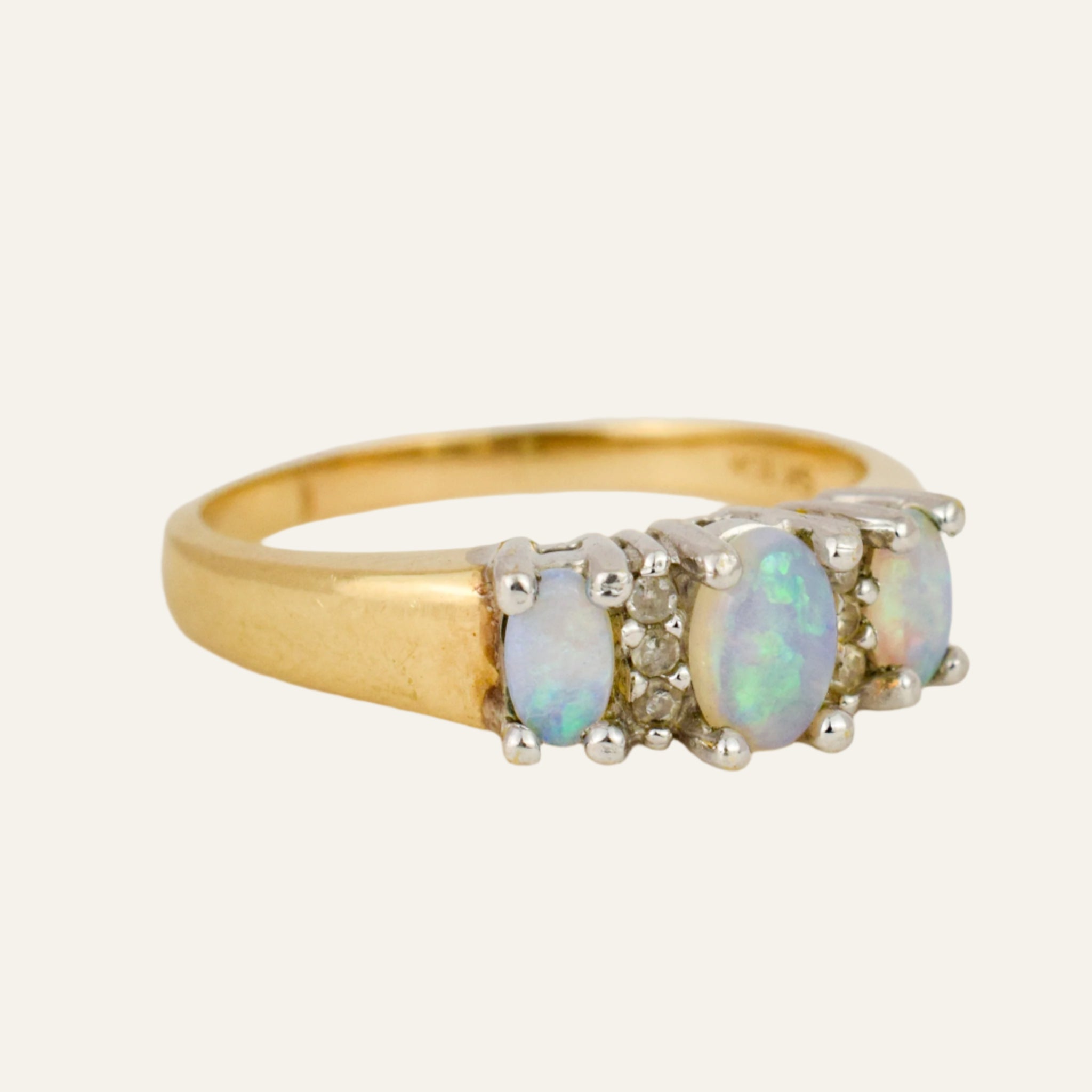 Opal Trilogy Ring
