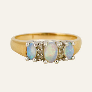 Opal Trilogy Ring