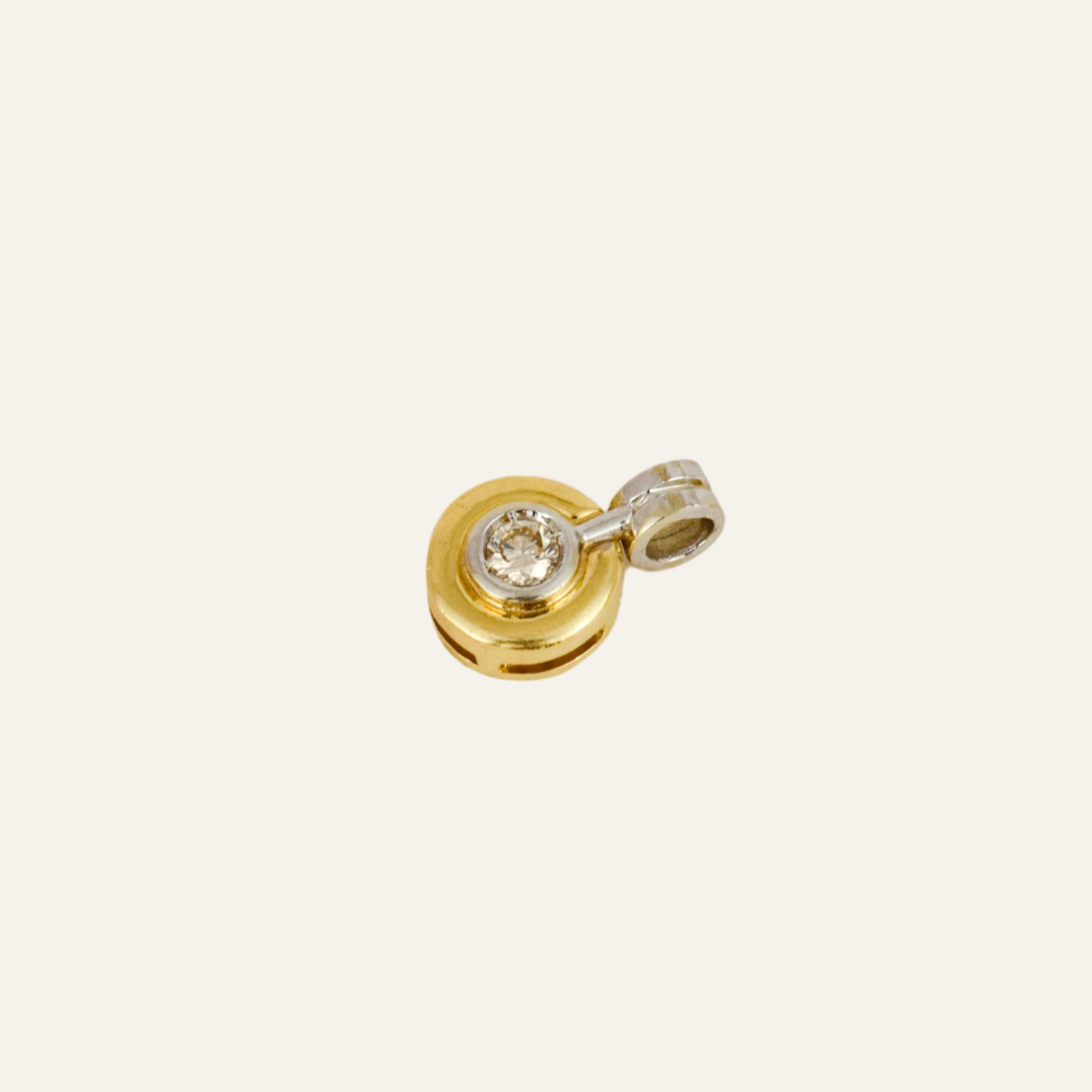 Bezel Set Diamond Pendant