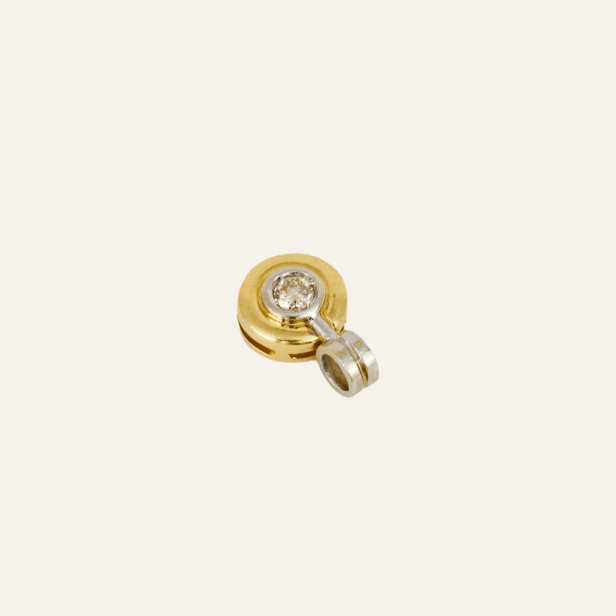 Bezel Set Diamond Pendant