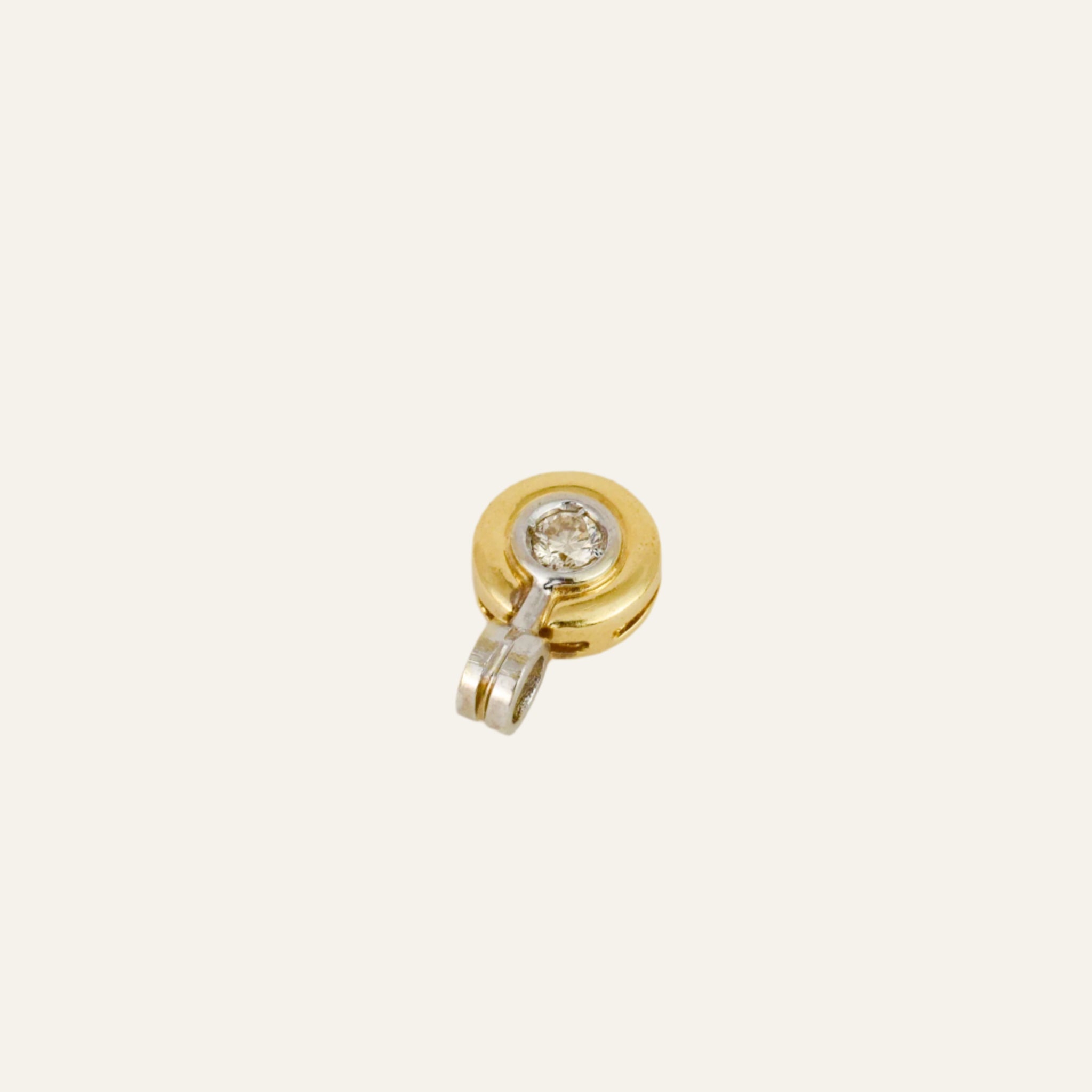 Bezel Set Diamond Pendant