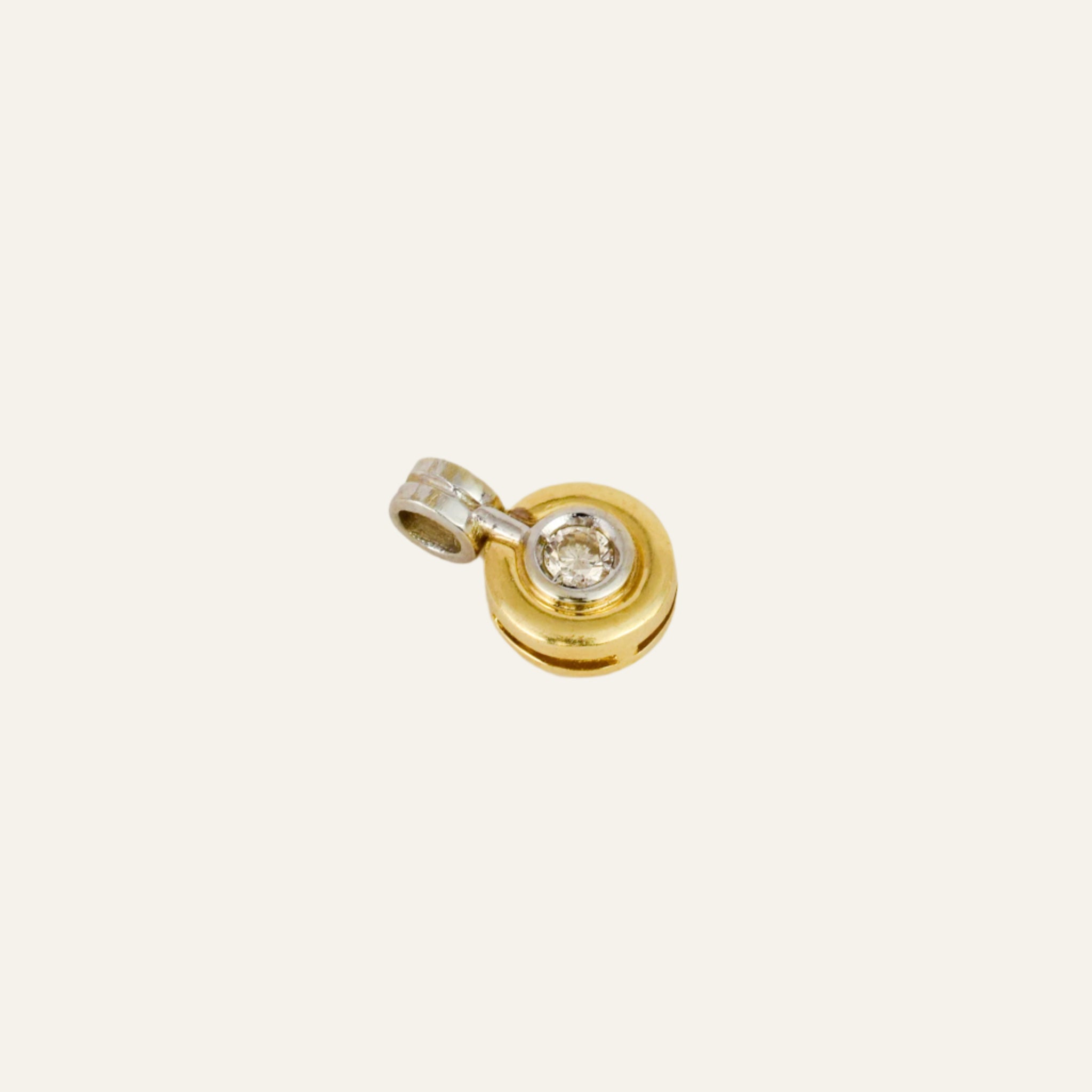Bezel Set Diamond Pendant