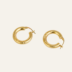 22mm Star Etched Hoops