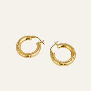 22mm Star Etched Hoops