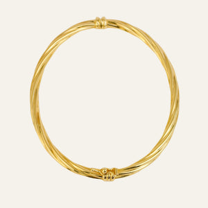 61.7mm Twist Oval Bangle
