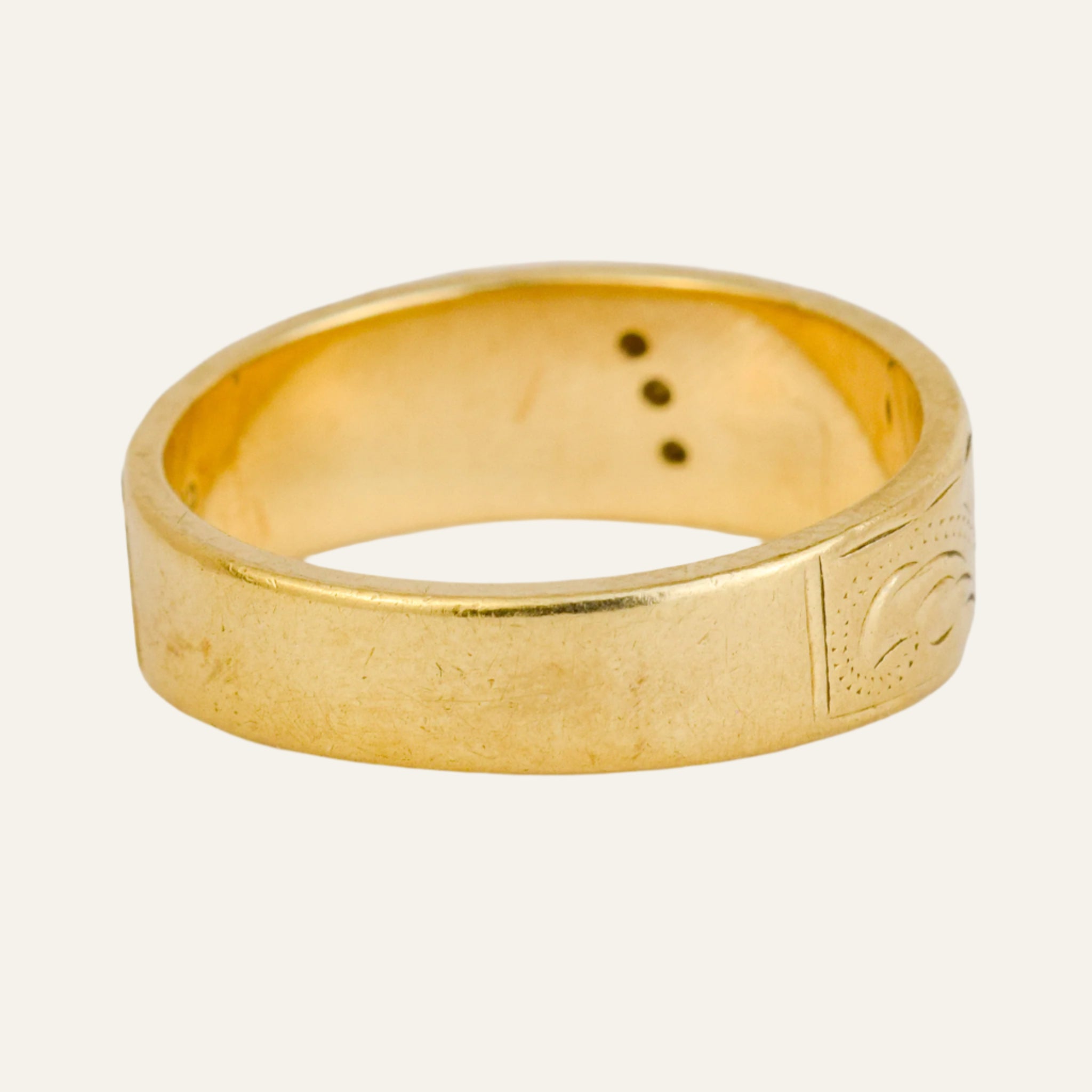 7.8mm Romantic Vertical Trilogy Band