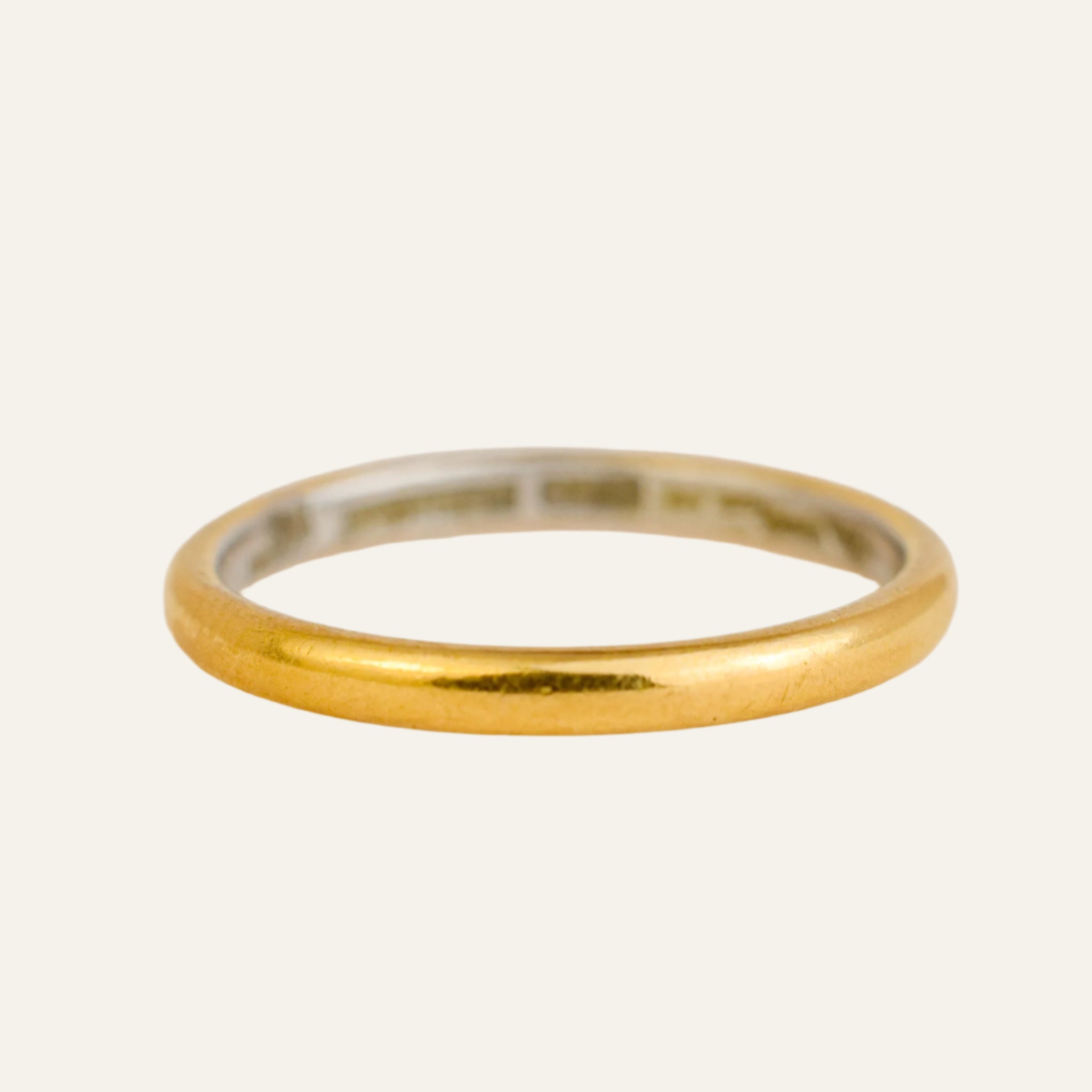 2mm 22k Gold Band
