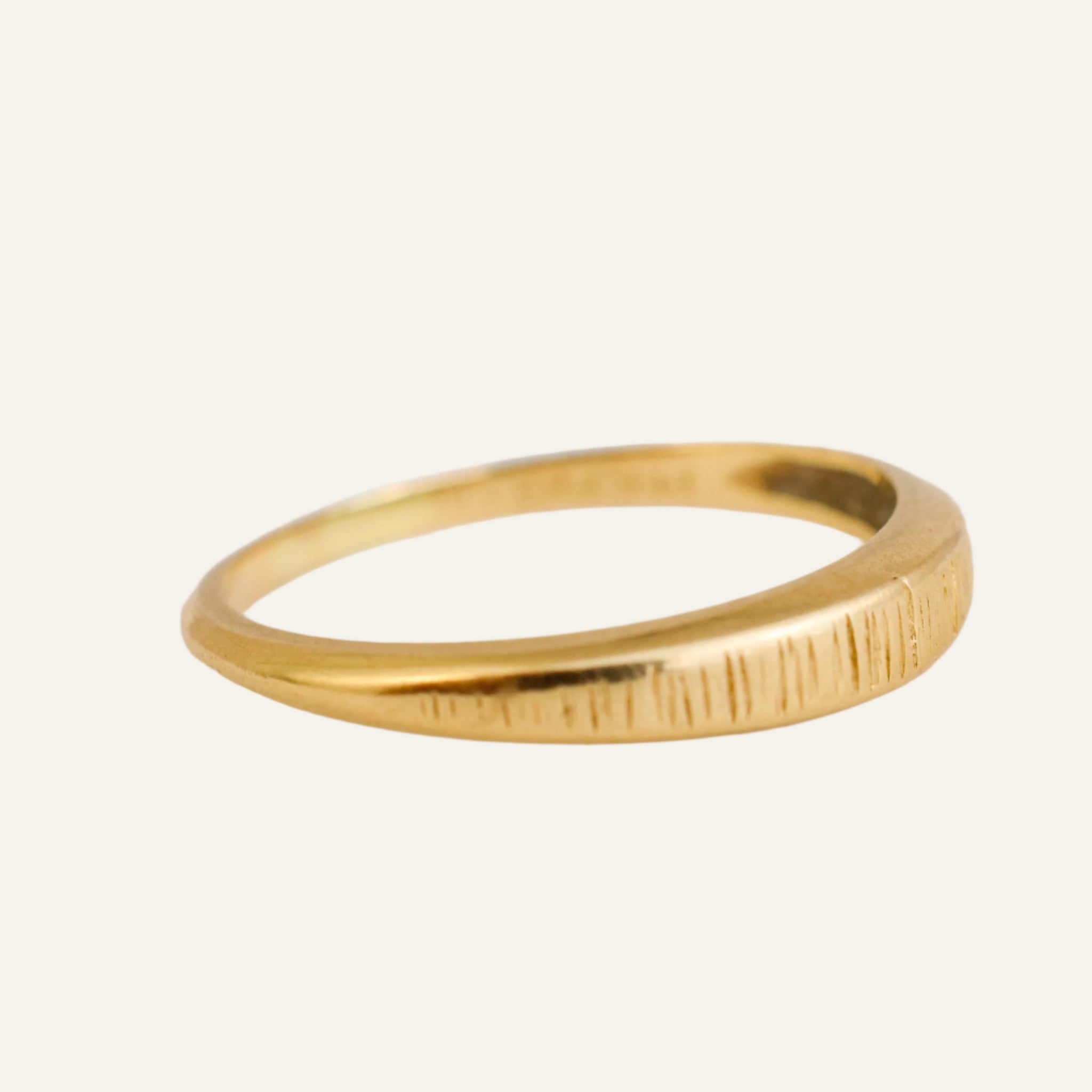 Textured Gold Band