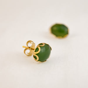 Jade Stud Earrings