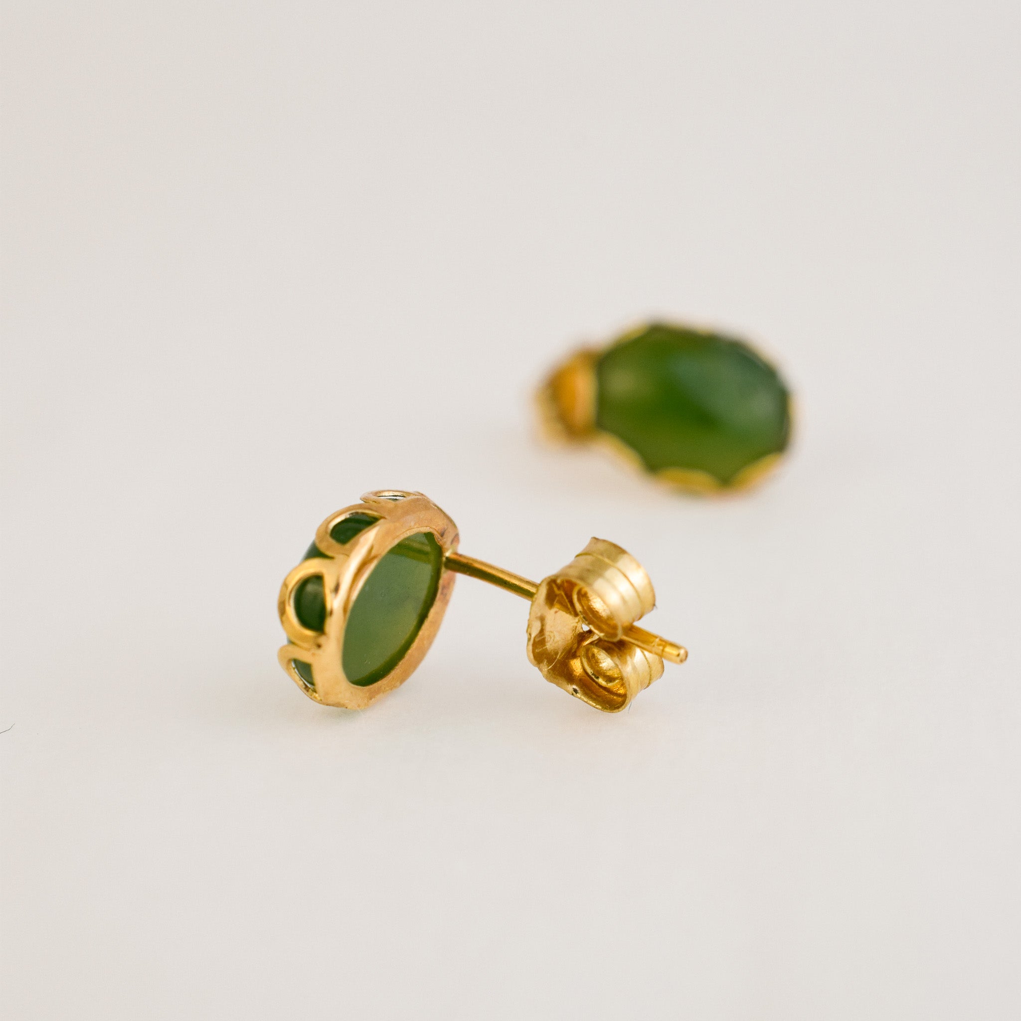 Jade Stud Earrings