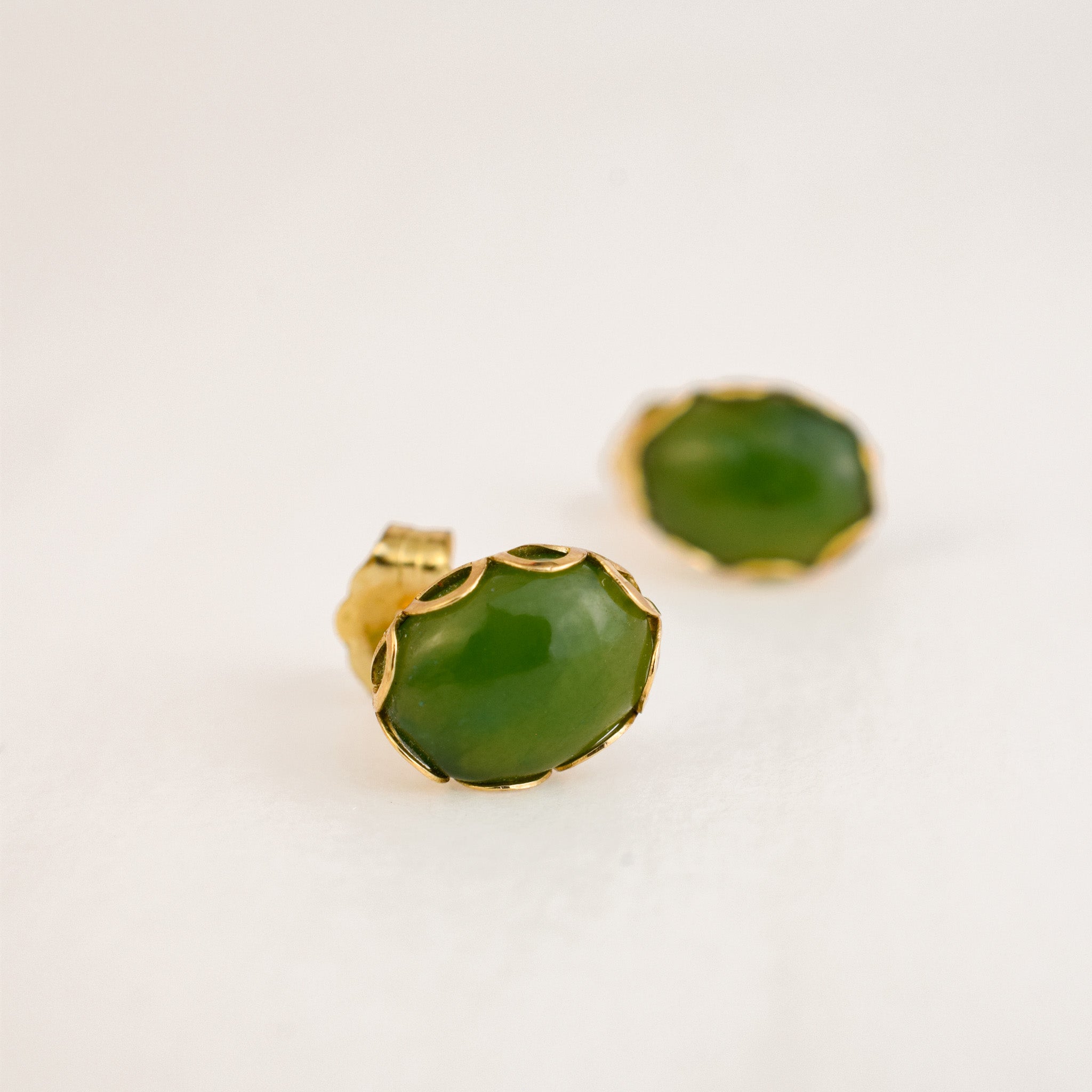Jade Stud Earrings