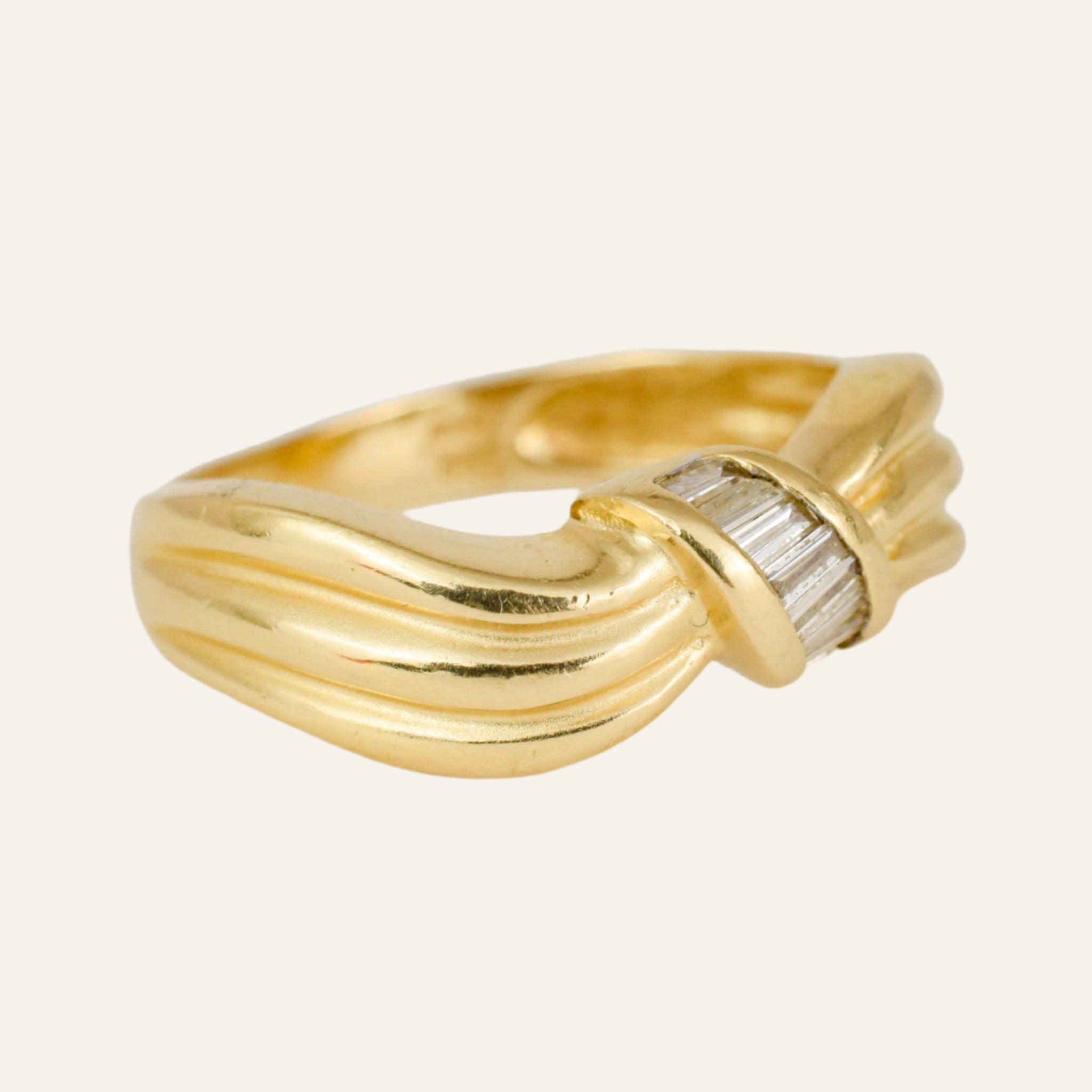 Baguette Diamond Deco Band