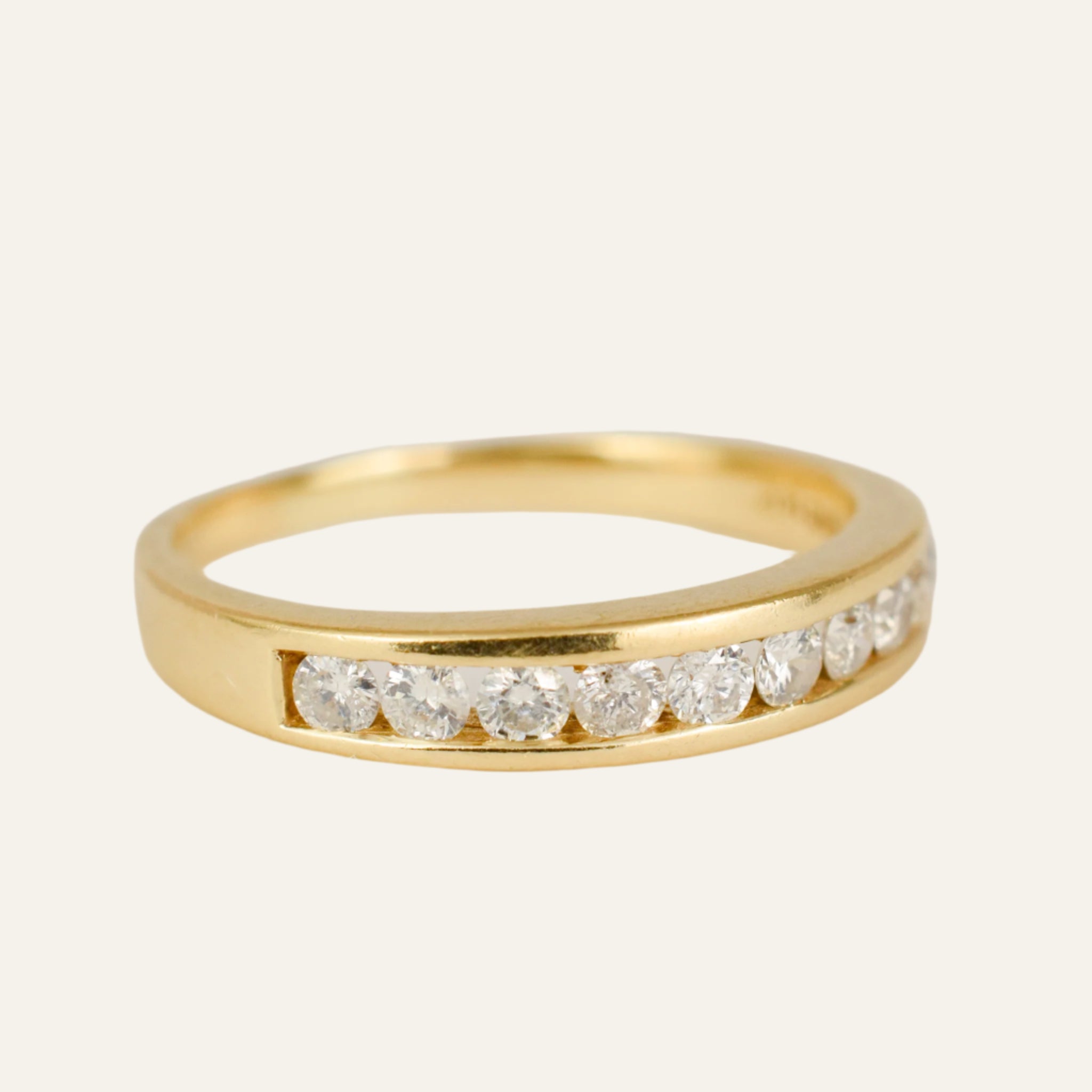 10 Diamond Channel Set Band
