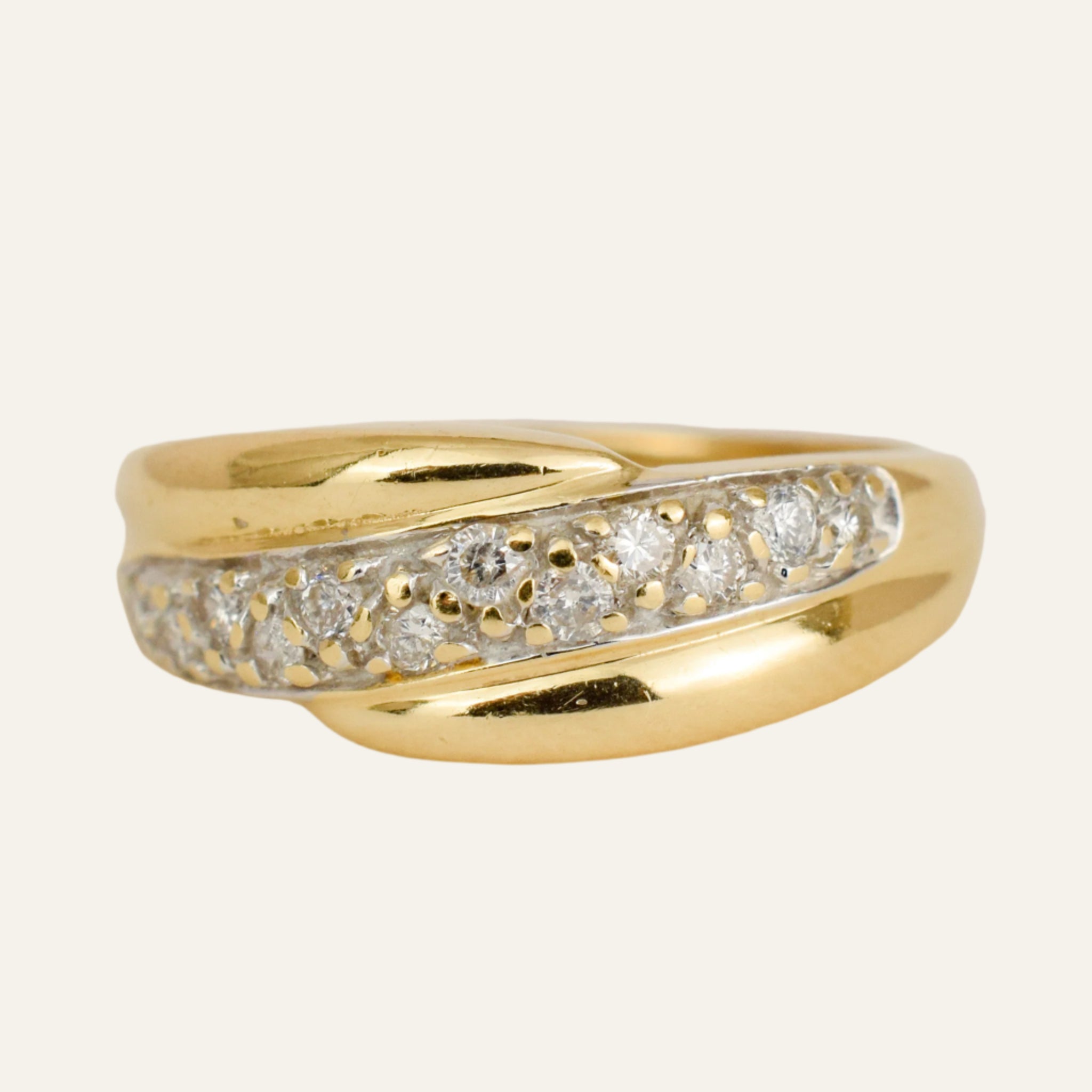 11 Diamond and Gold Vintage Band