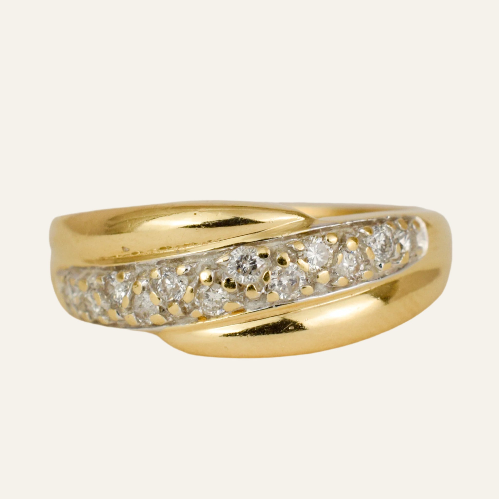 11 Diamond and Gold Vintage Band