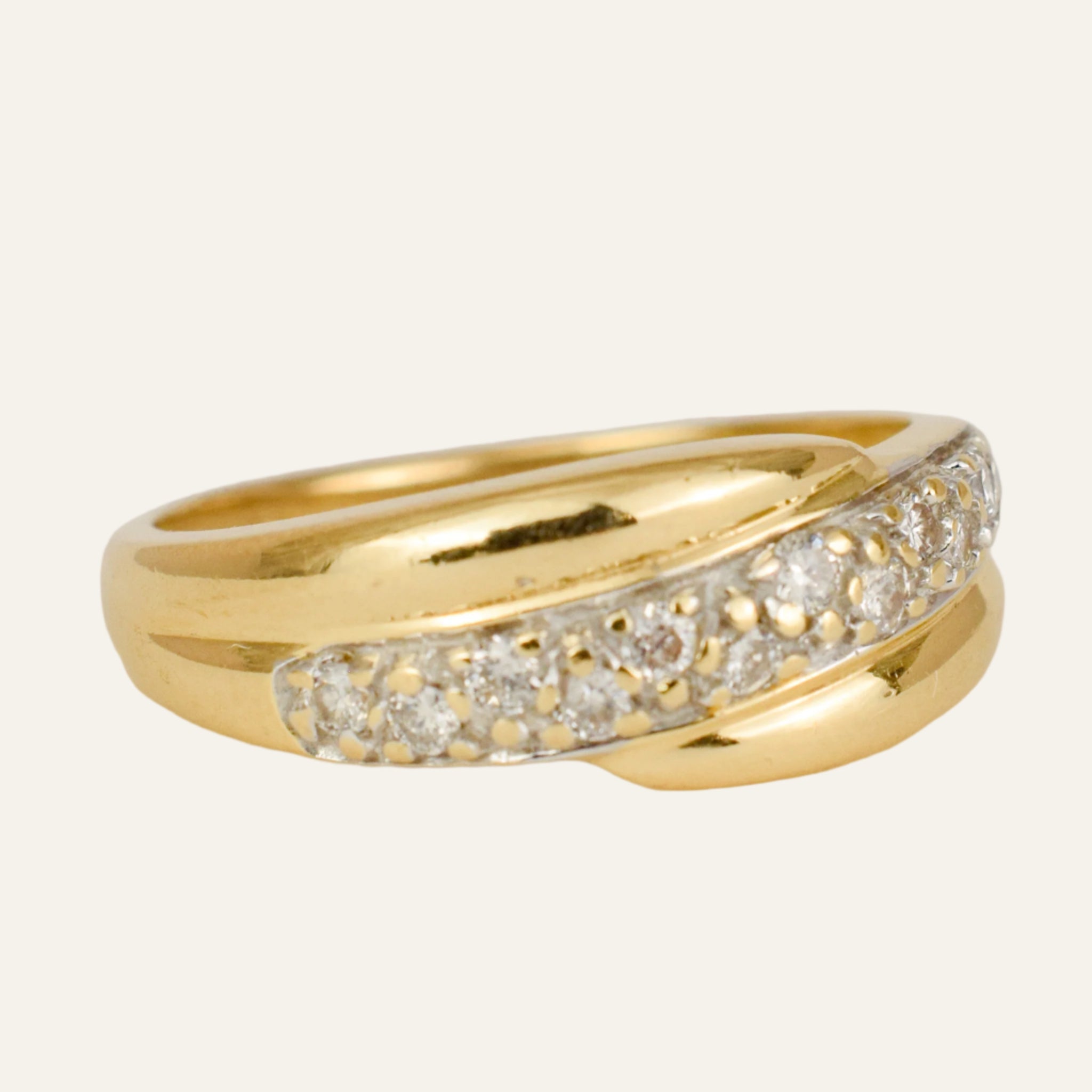11 Diamond and Gold Vintage Band