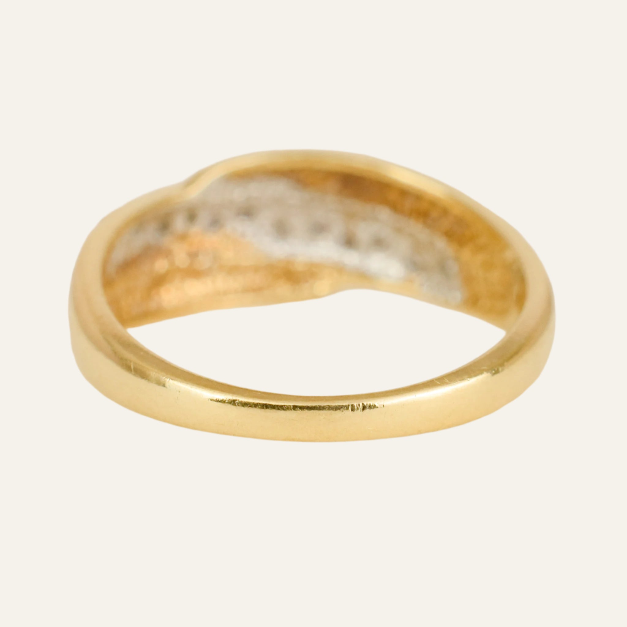 11 Diamond and Gold Vintage Band
