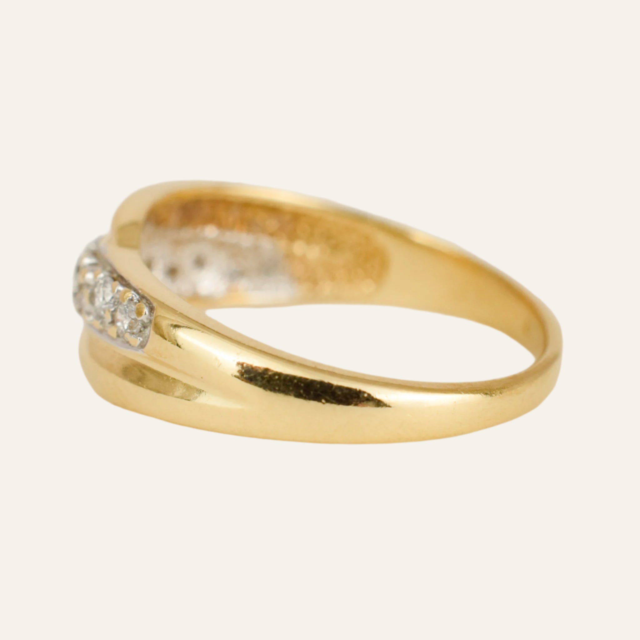 11 Diamond and Gold Vintage Band