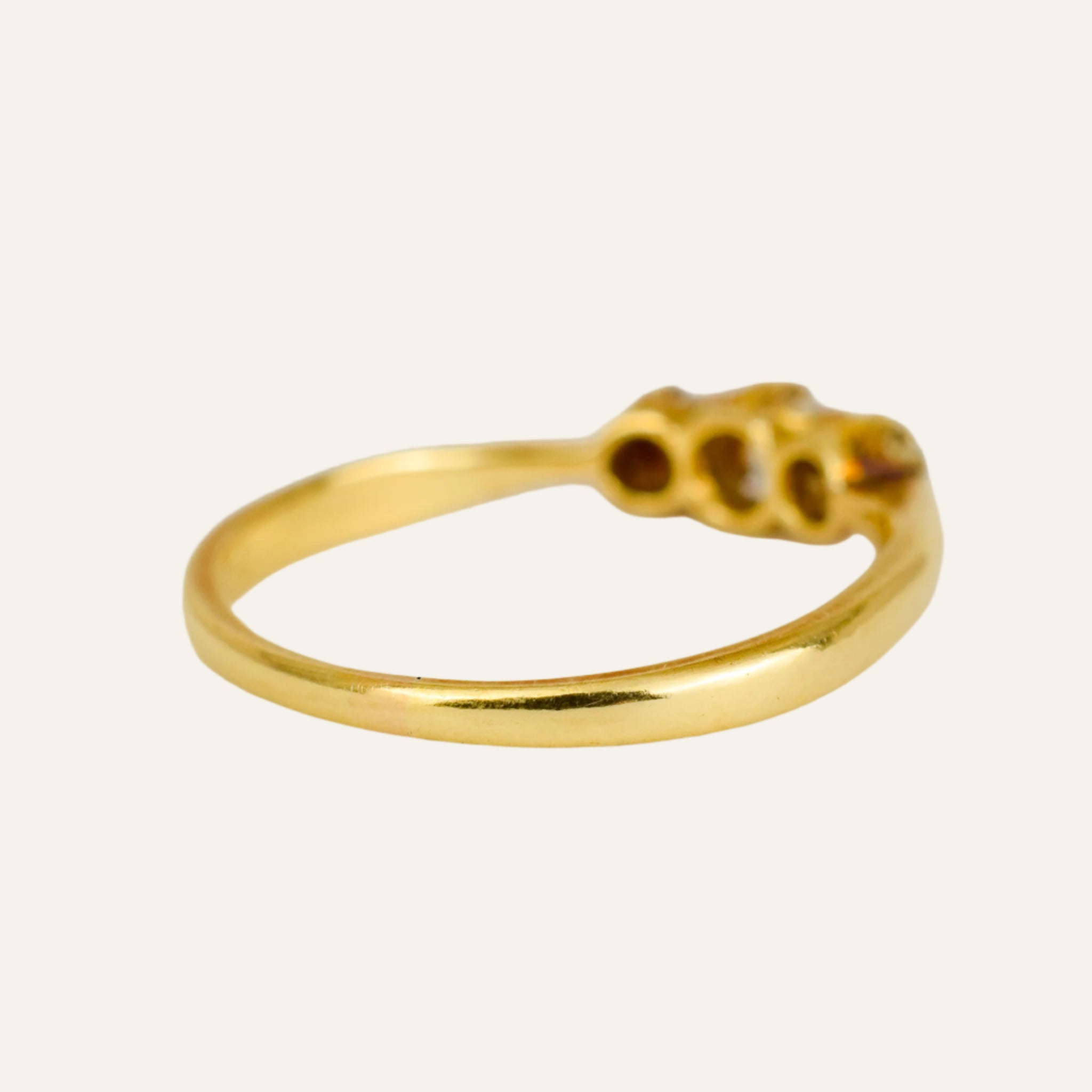 Sparkling Old Mine Trilogy Ring