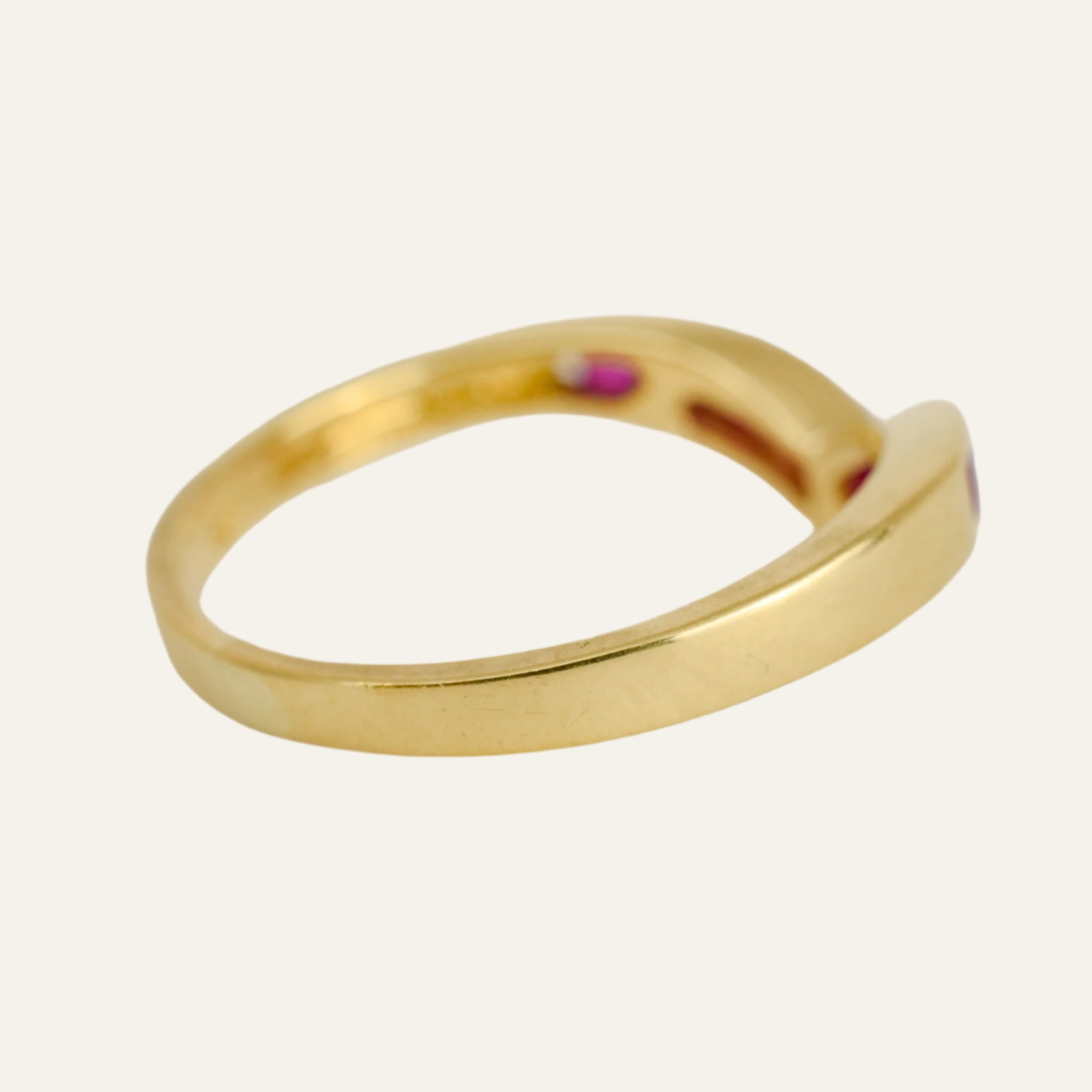 Ruby Wishbone Ring