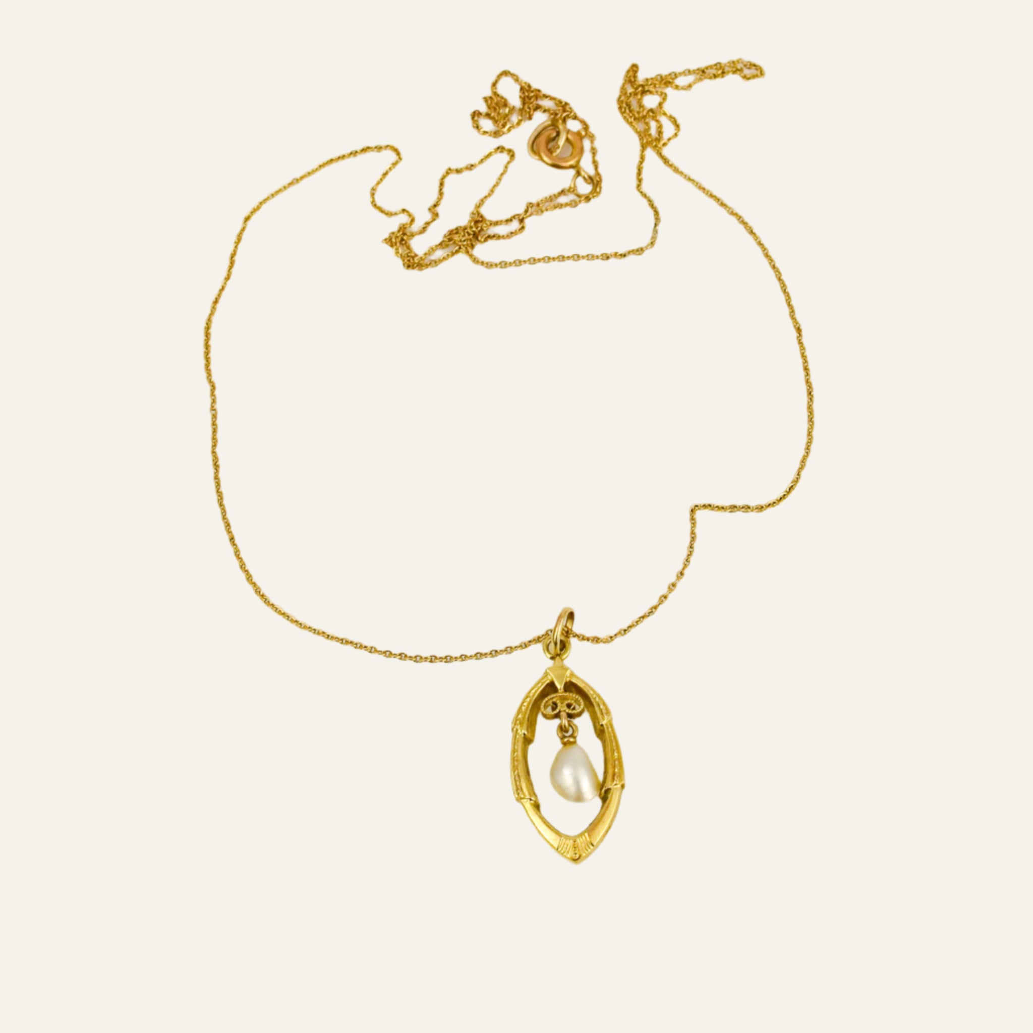 17" Pearl Drop Necklace