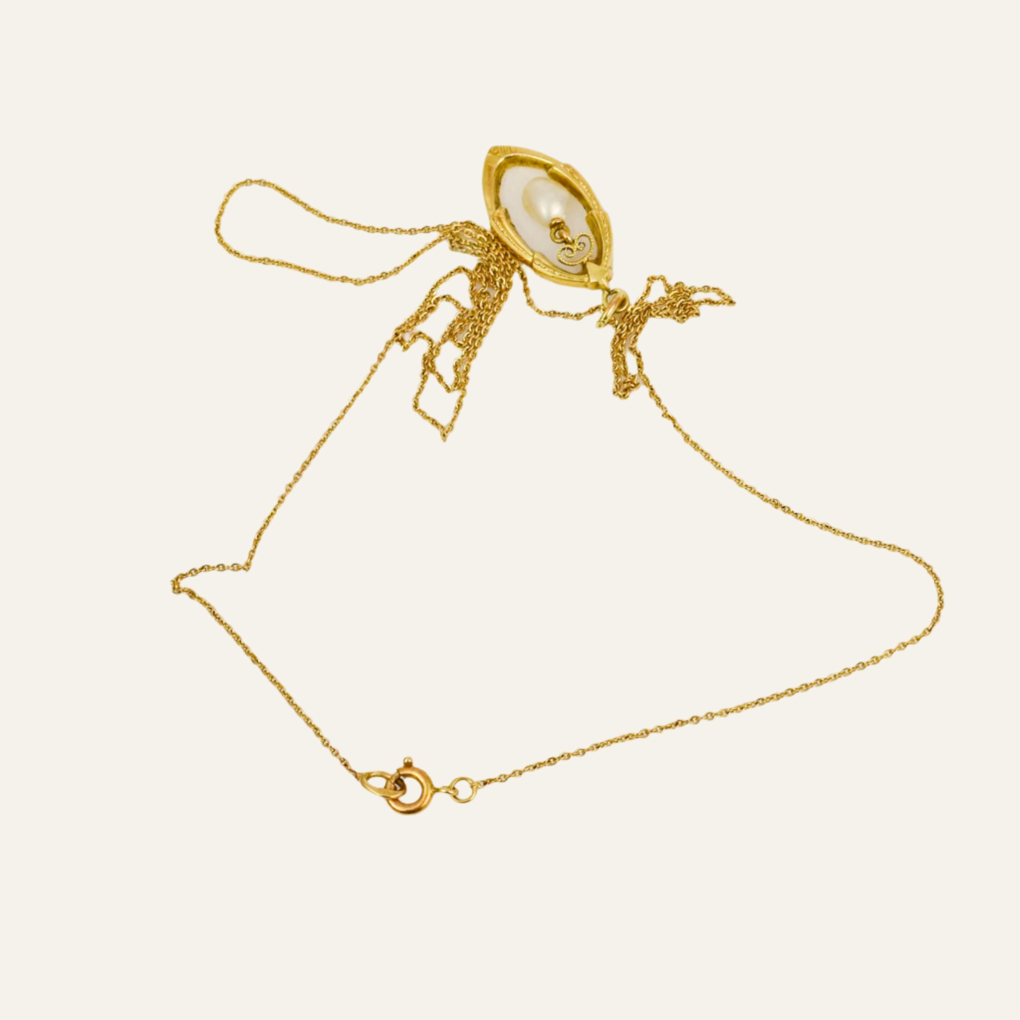 17" Pearl Drop Necklace