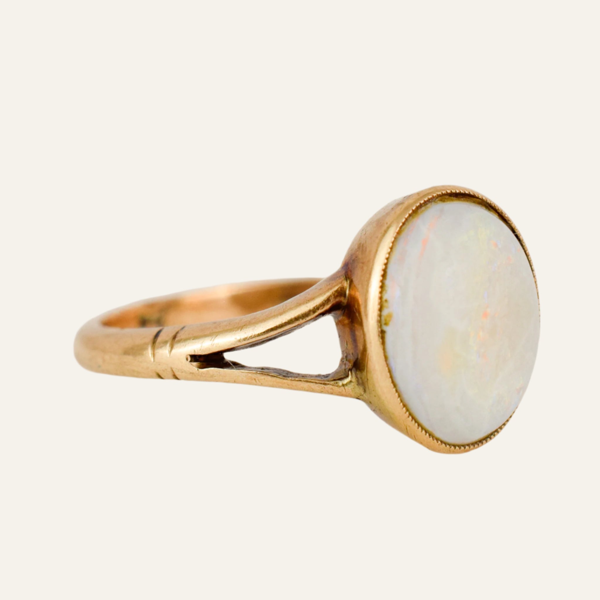 Opal Cabochon Ring