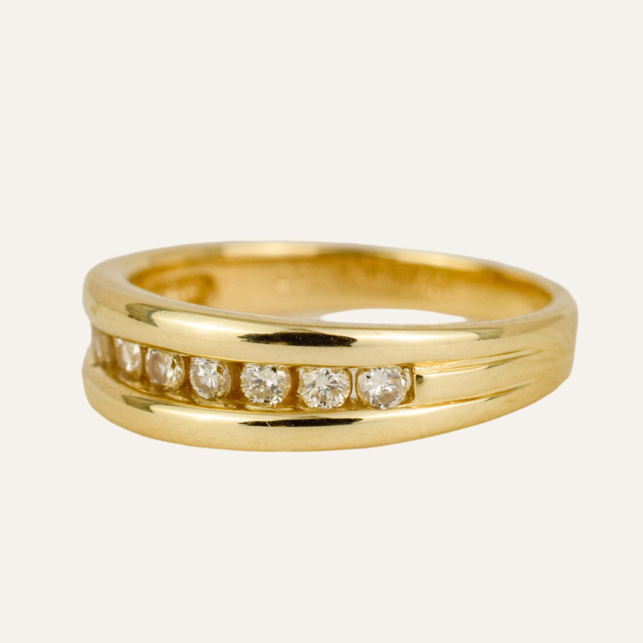 9 Diamond Channel Set Band