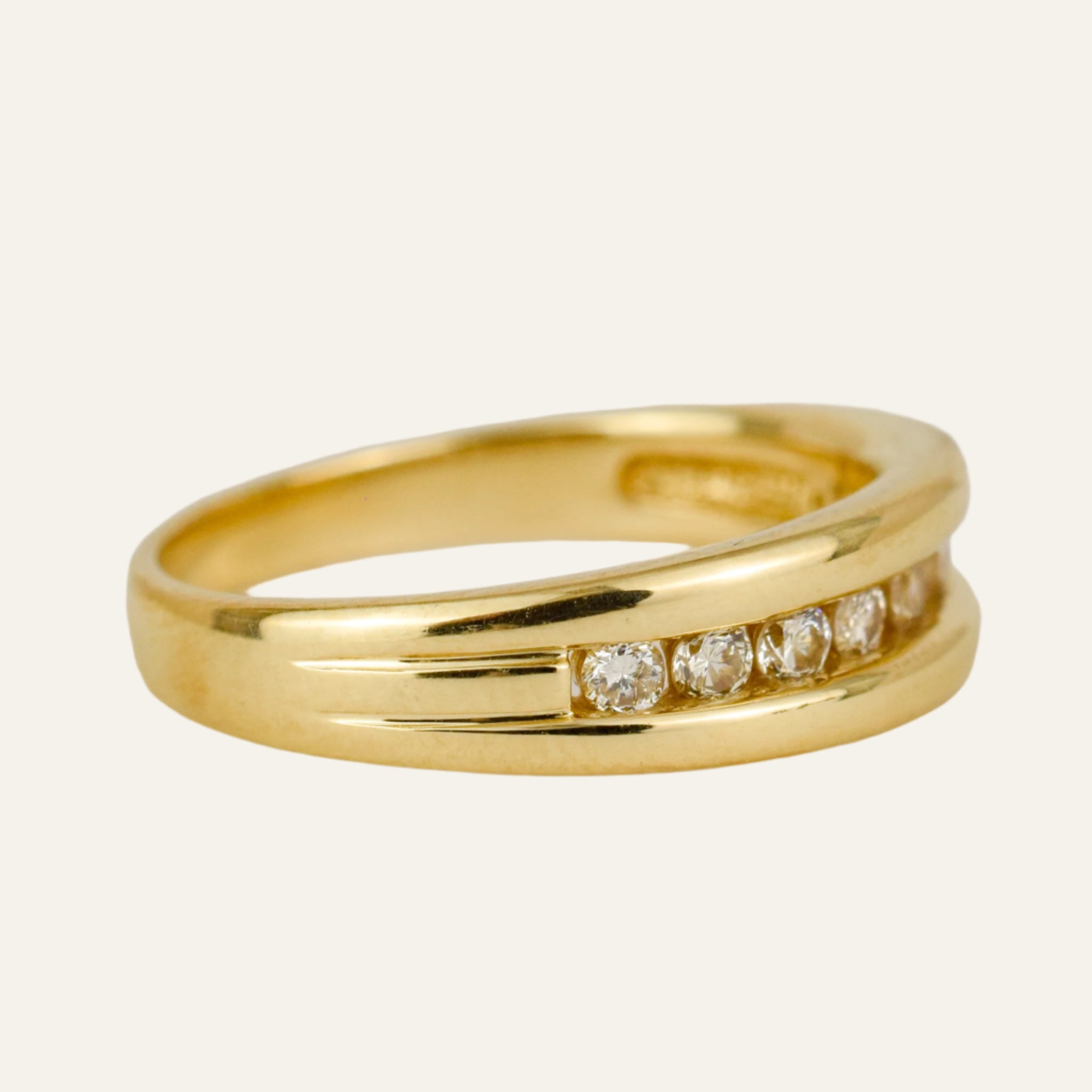 9 Diamond Channel Set Band