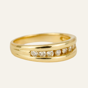 9 Diamond Channel Set Band